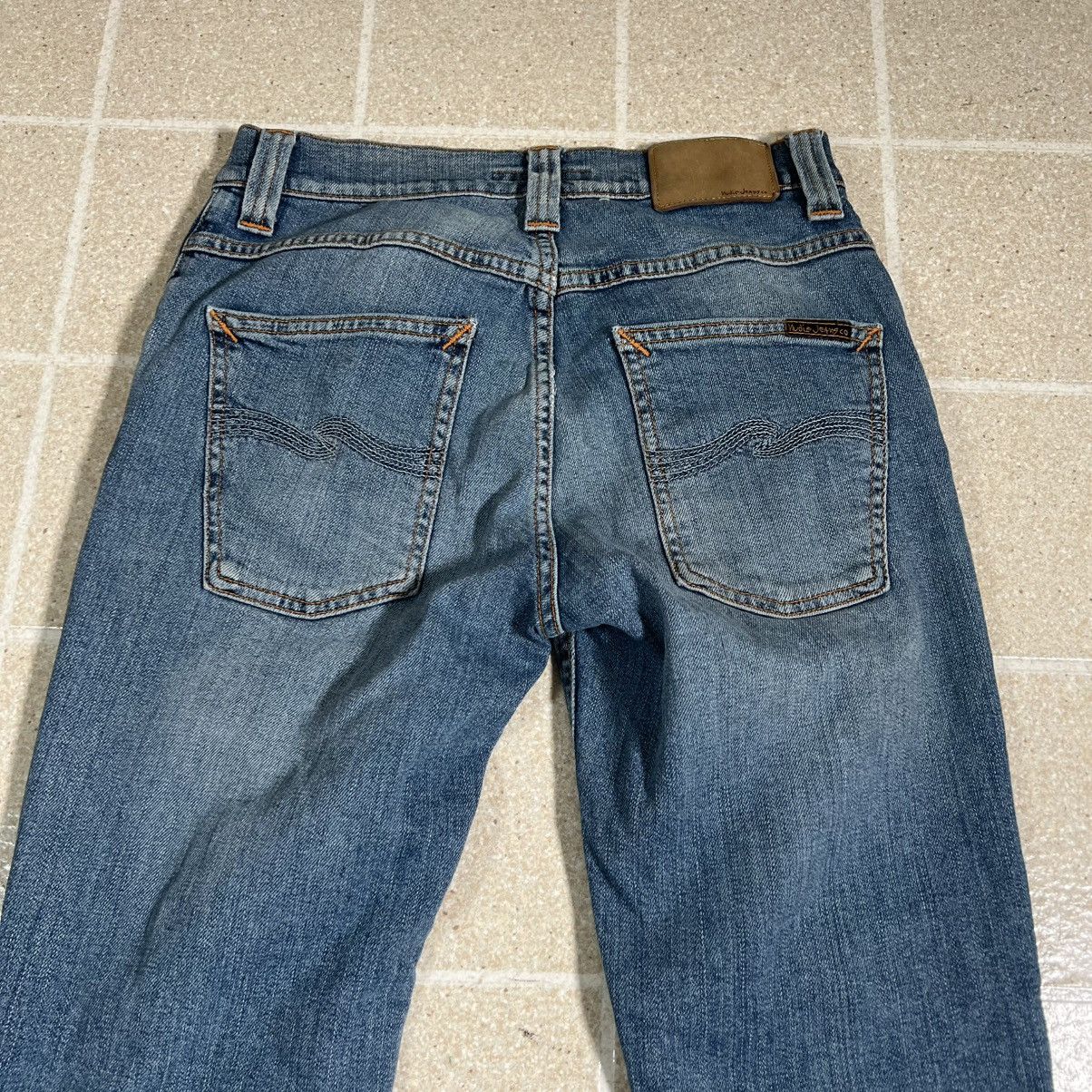 Nudie Jeans Nudie Jeans Grim Tim Salty Stone Blue Men Jeans 26 / 30 Size US 26 / EU 42 - 2 Thumbnail