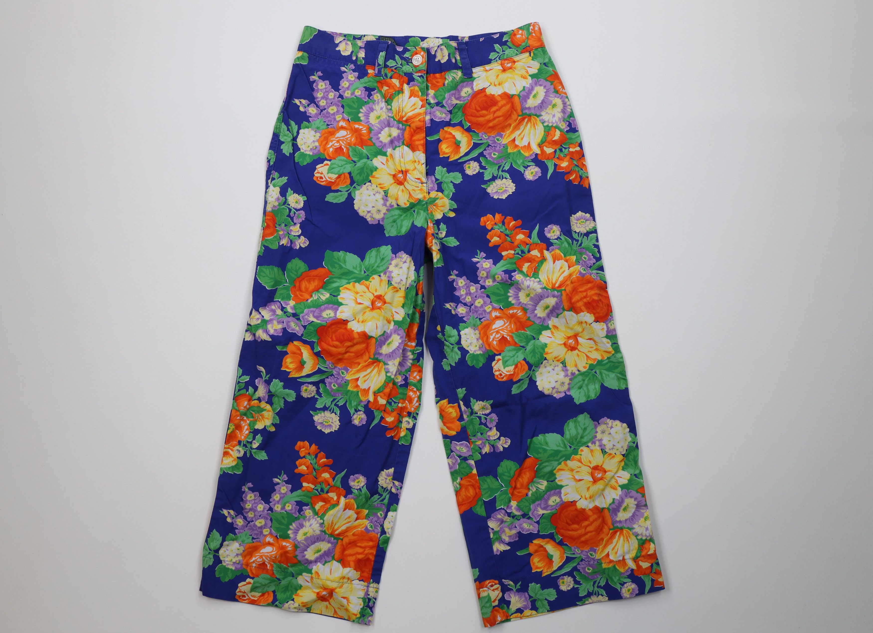 Ralph Lauren Vintage 90s Ralph Lauren All Over Print Capris Pants Cotton Size 27" / US 4 / IT 40 - 1 Thumbnail