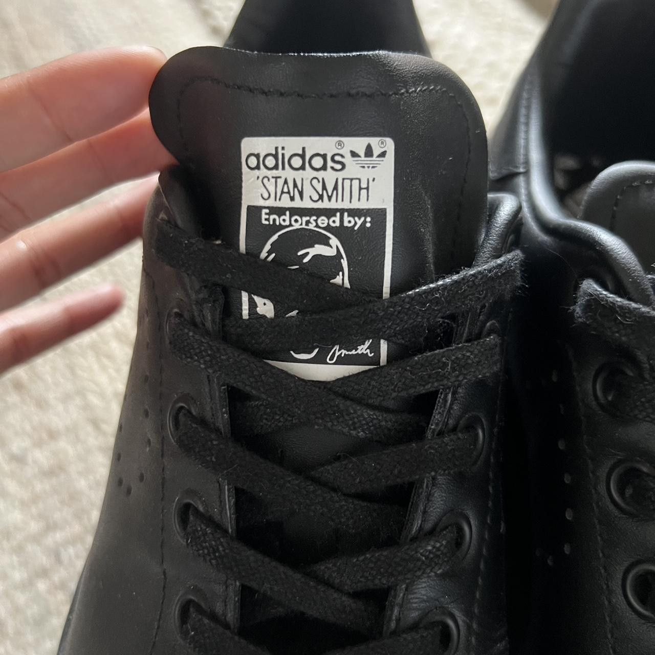 Raf Simons 【RAF SIMONS x ADIDAS】Black Stan Smith Sneakers Size US 6.5 / EU 39-40 - 6 Thumbnail