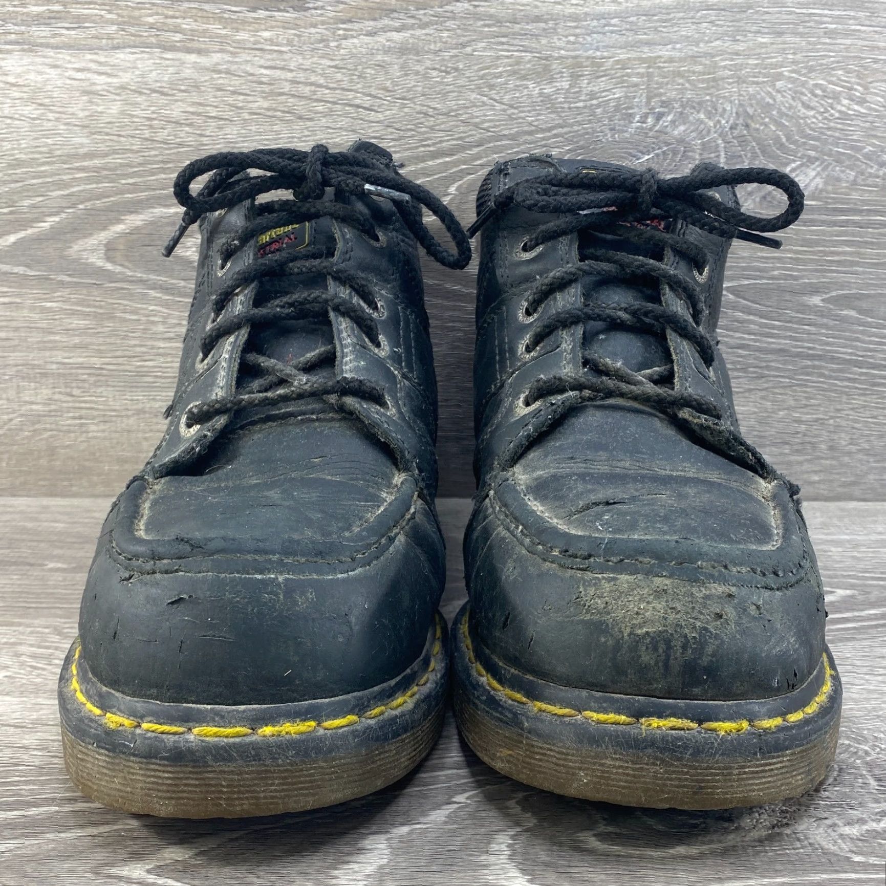 Dr. Martens Dr. Martens Boots Mens 11 Steel Toe Darby Black Leather Industrial Work/Combat Boot Size US 10 / EU 43 - 5 Thumbnail