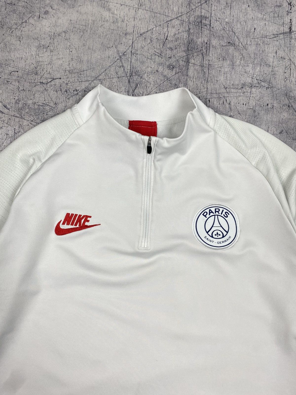 Nike Nike Paris Saint-Germain 2019-20 Vaporknit 1/4 Zip Drill Top Size US L / EU 52-54 / 3 - 5 Thumbnail