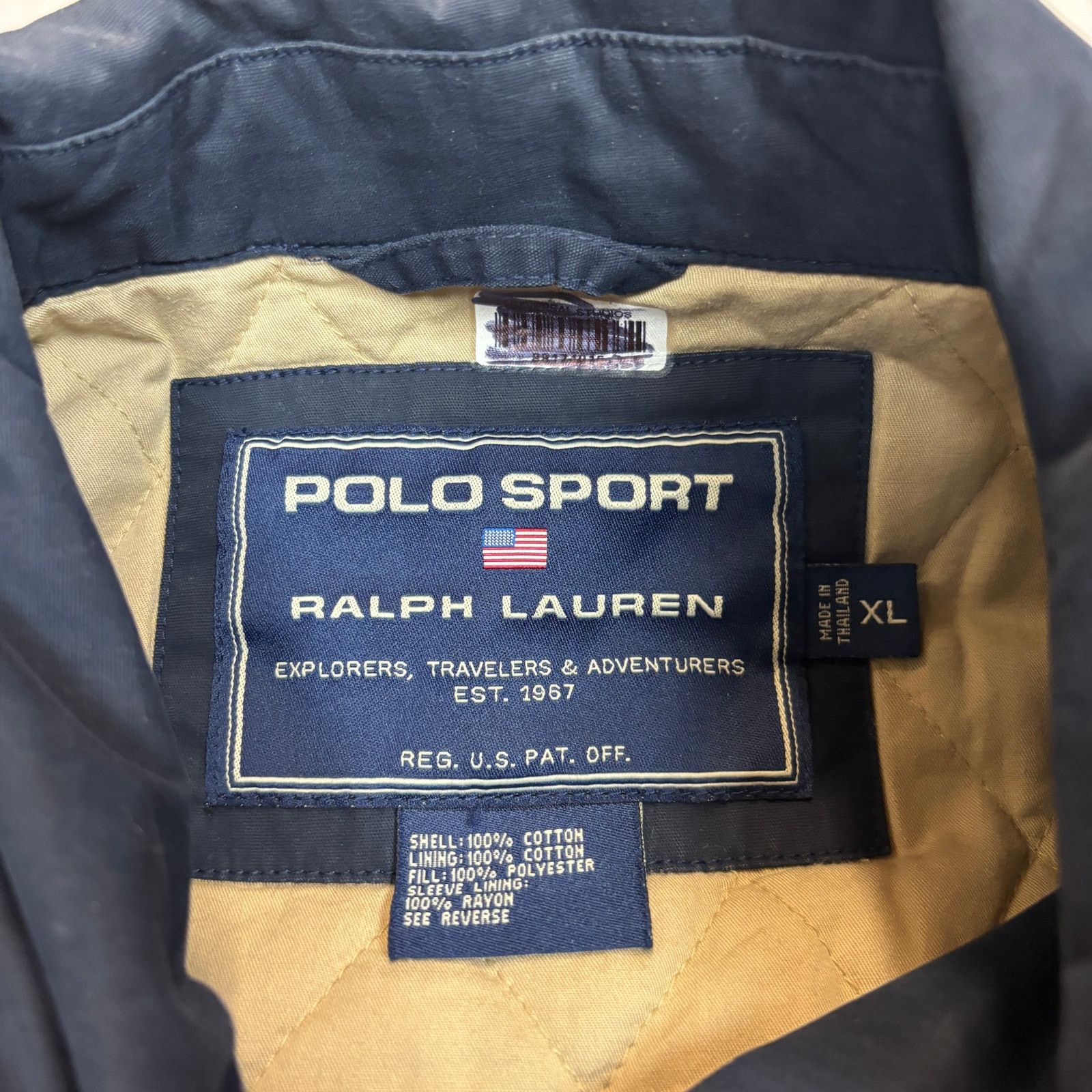 Ralph Lauren Vintage Polo Sport Ralph Lauren Jacket Quilted Lined Men XL Size US XL / EU 56 / 4 - 4 Thumbnail