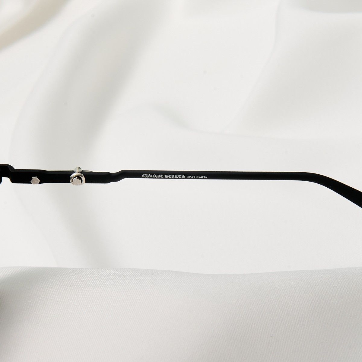 Chrome Hearts CHROME HEARTS BOXEDEN MATTE BLACK/ SHINY SILVER SUNGLASSES Size ONE SIZE - 4 Thumbnail