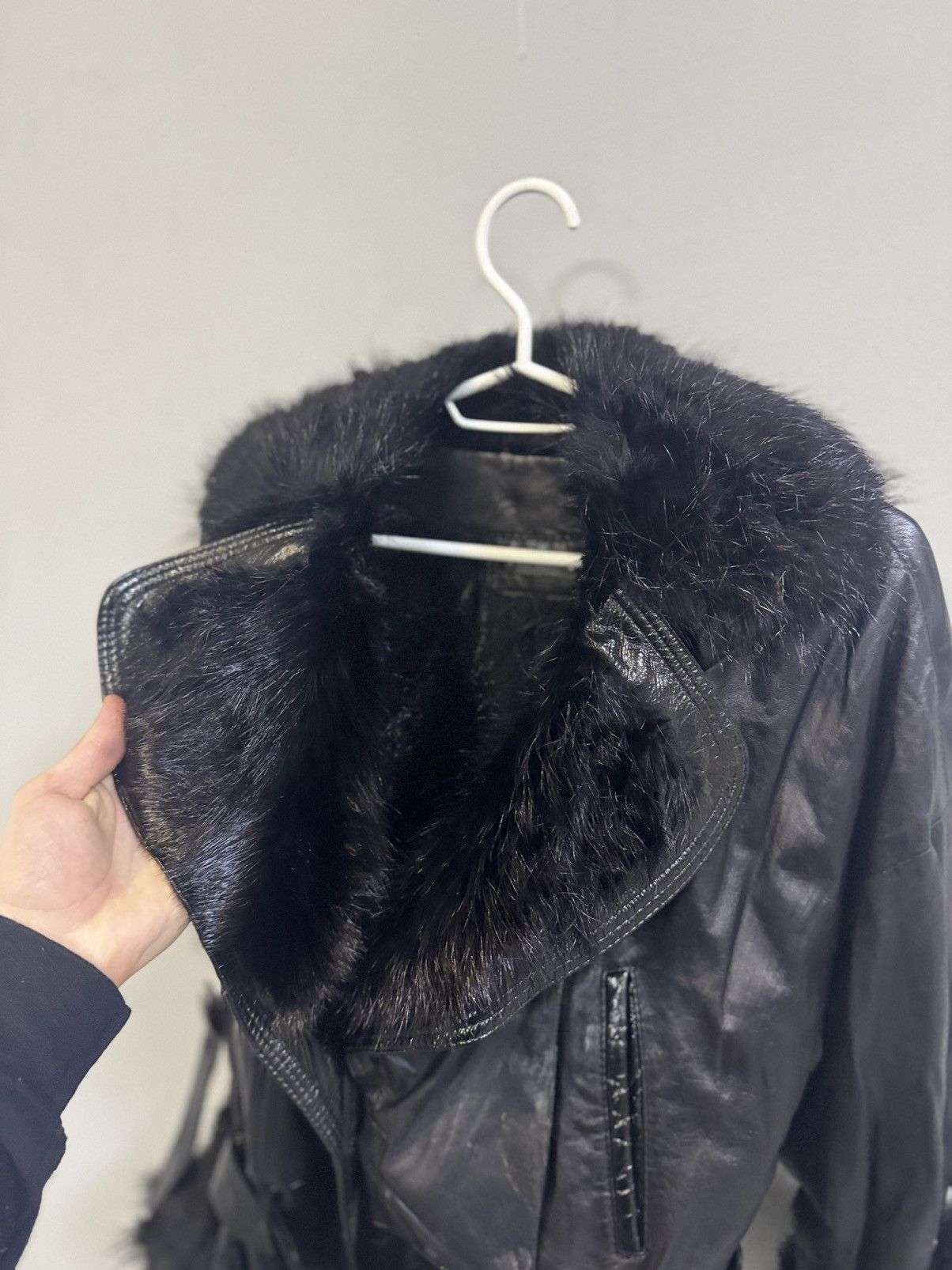 Y2K fur leather down Parker ファー着脱可能 Y2K fur leather down Parker ファー着脱可能