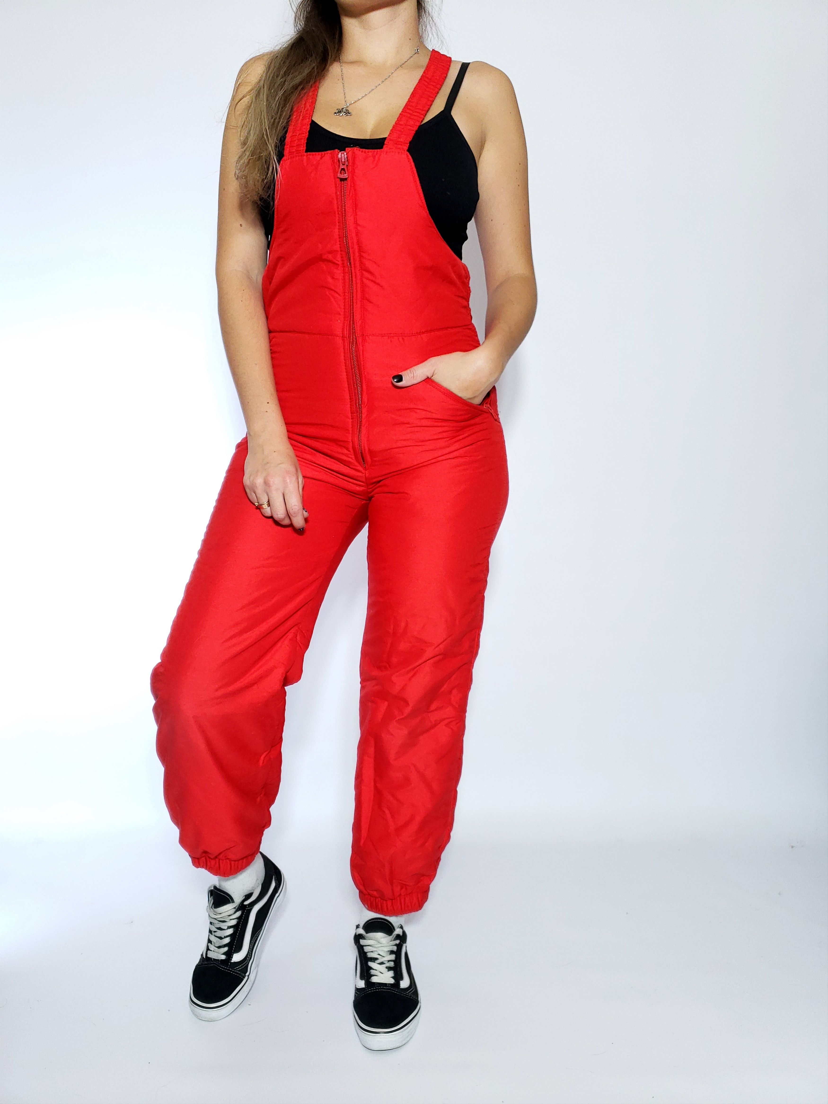 Vintage Vintage Ski Pants | Retro |Red Snowboarding | made in France Size 25" / US 0 / IT 36 - 6 Thumbnail