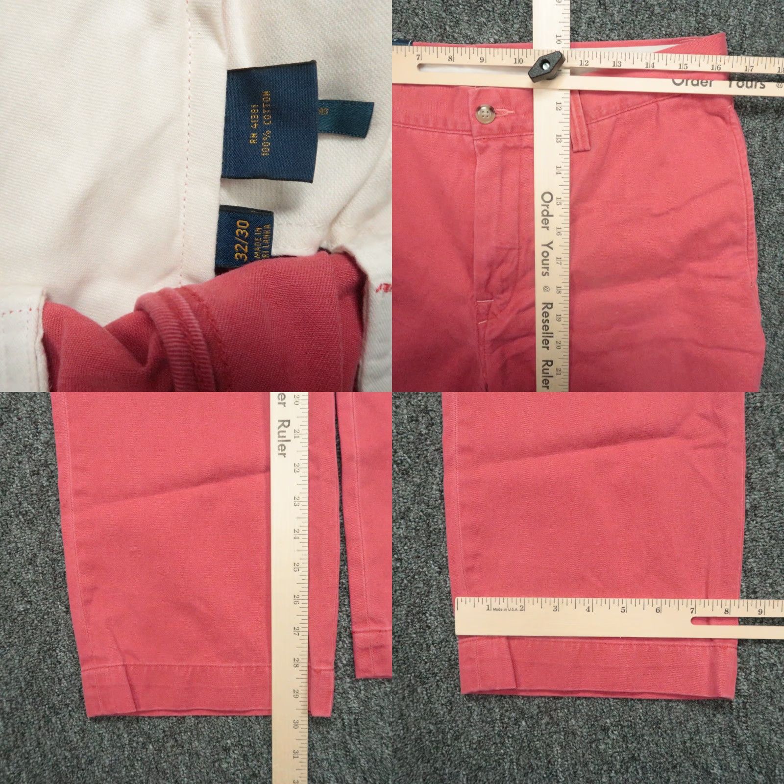 Polo Ralph Lauren Polo Ralph Lauren Pants Men Bedford Red Chino Classic Cotton Twill 32x30 NWT Size US XS / EU 42 / 0 - 8 Thumbnail