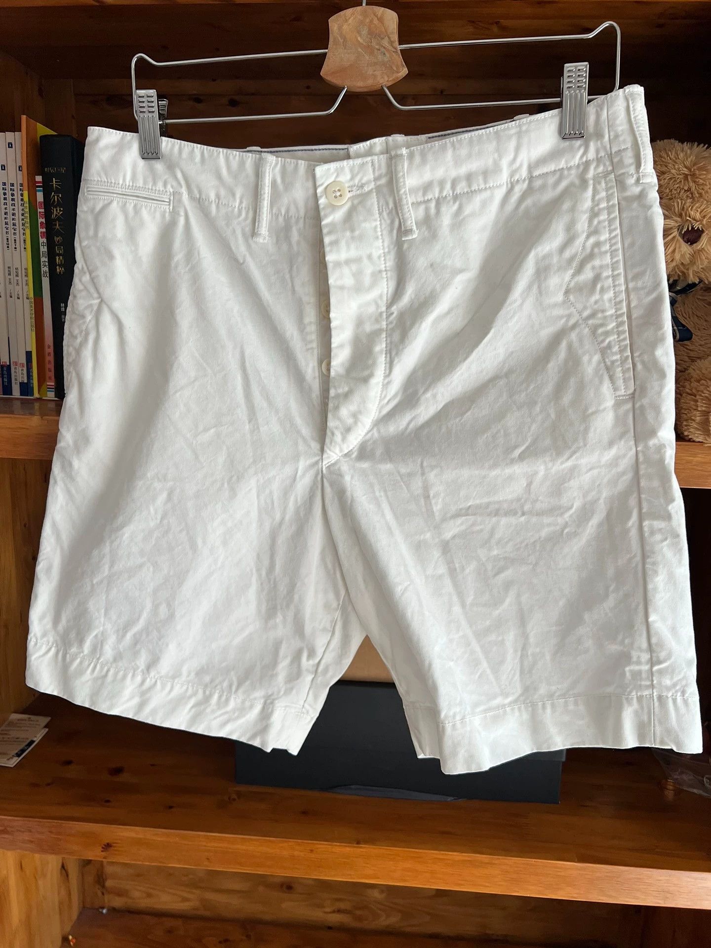 RRL Ralph Lauren RRL Double RL Vintage White Work Shorts Size US 31 - 1 Thumbnail