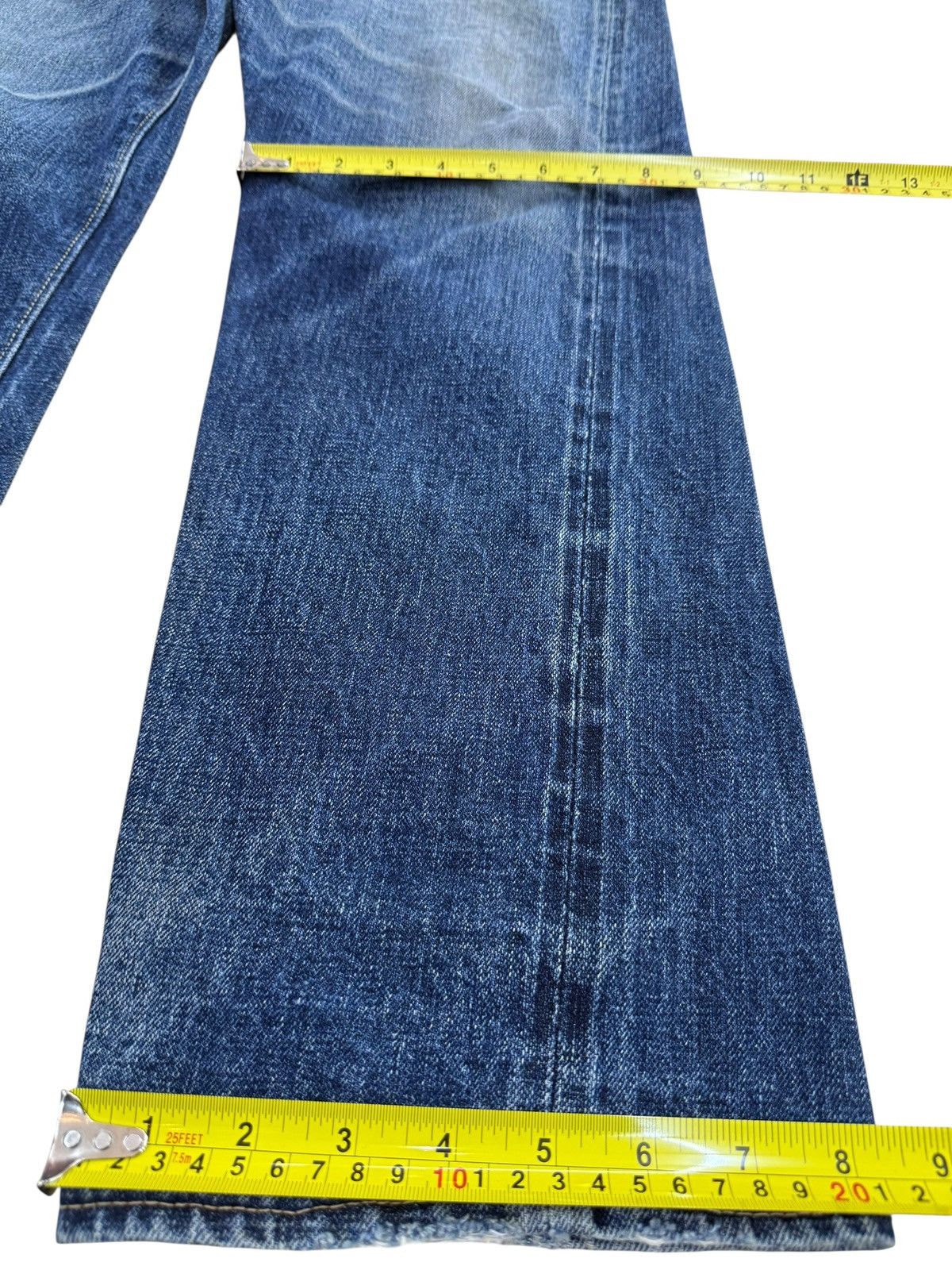 Denime Vintage Denime Japan Blue Faded Loose Style Jeans Size US 32 / EU 48 - 14 Thumbnail