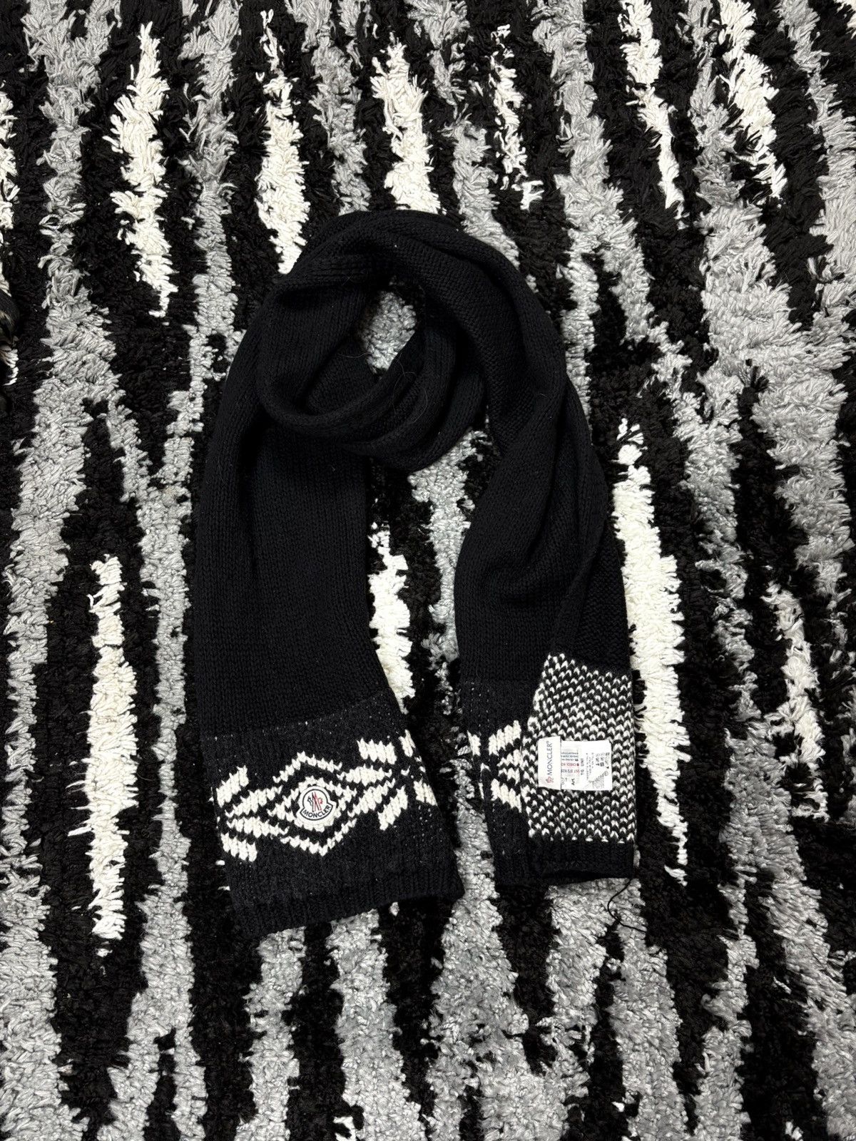 Moncler Moncler vintage oversized scarf wool swag Size ONE SIZE - 4 Thumbnail