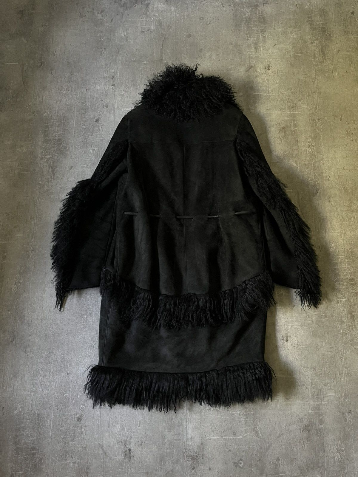 Gucci Gucci F/W 99 by Tom Ford Mongolian lamb leather fur coat Size L / US 10 / IT 46 - 6 Thumbnail