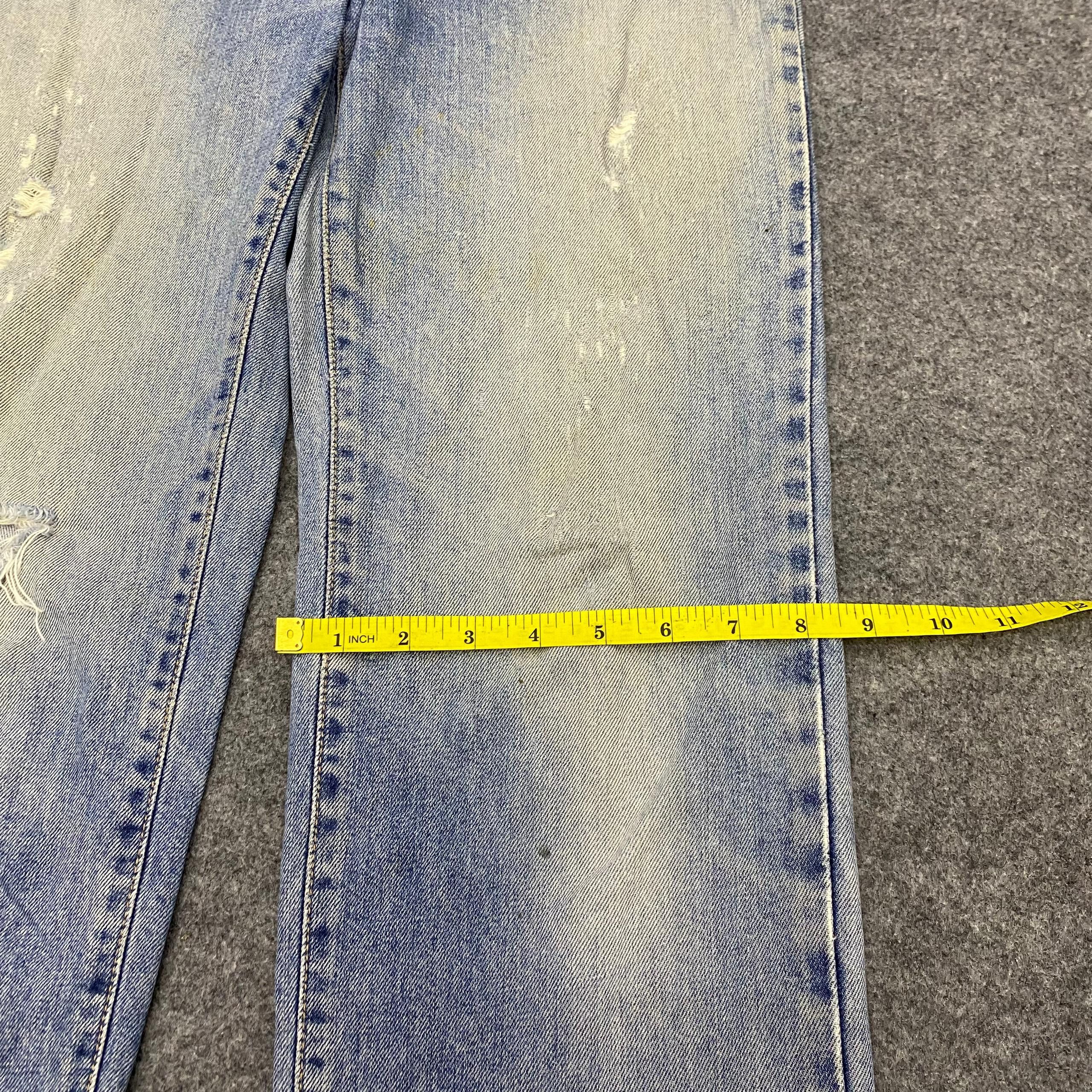 Edwin 💥Best Offer💥Vintage Edwin 502 Distressed Denim Size US 28 / EU 44 - 12 Thumbnail