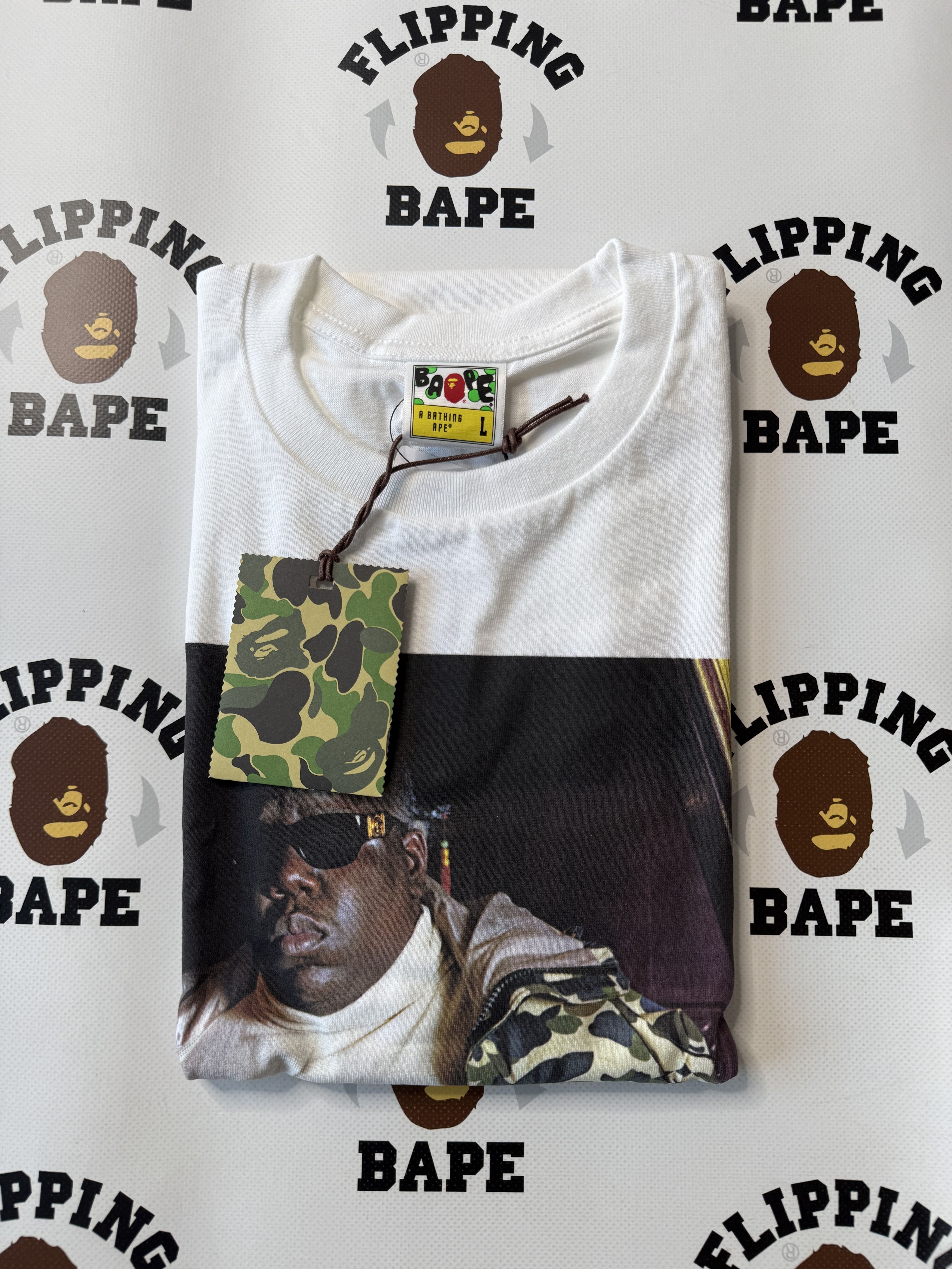 Bape BAPE X SHAWN MORTENSEN BIGGIE TEE Size US L / EU 52-54 / 3 - 10 Thumbnail