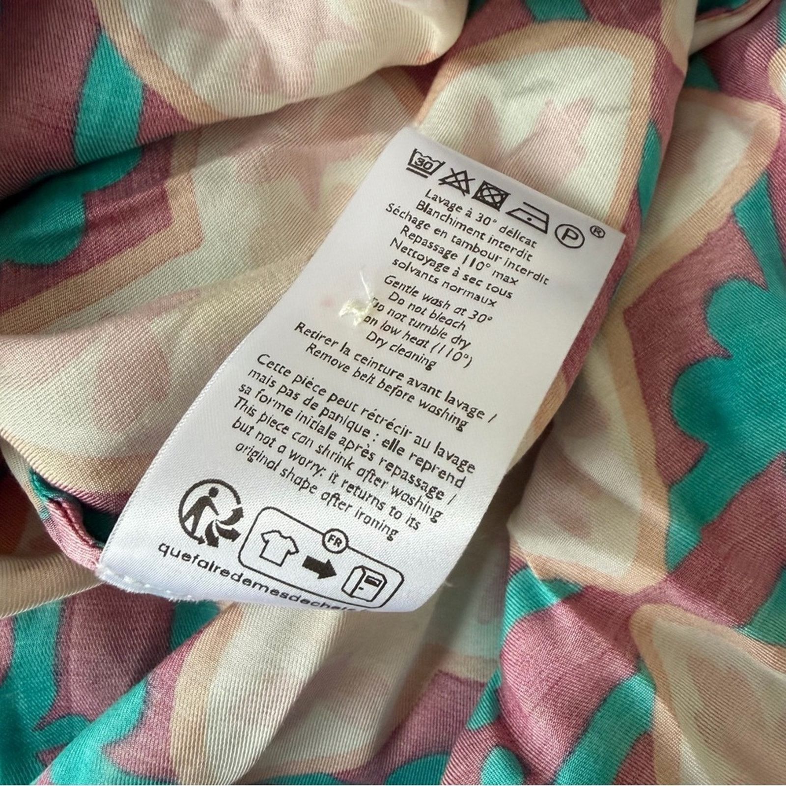 Sezane Sezane “Dora” Floral Tile Print Dress Size M / US 6-8 / IT 42-44 - 9 Thumbnail