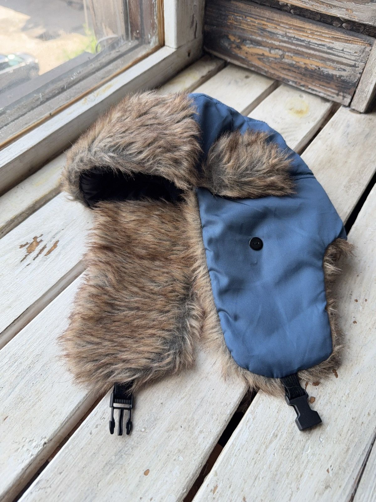 Japanese Brand × Vintage Y2K Vintage Fuzzy Hat Mohair knit Ushanka Beauty Beast Size ONE SIZE - 1 Thumbnail