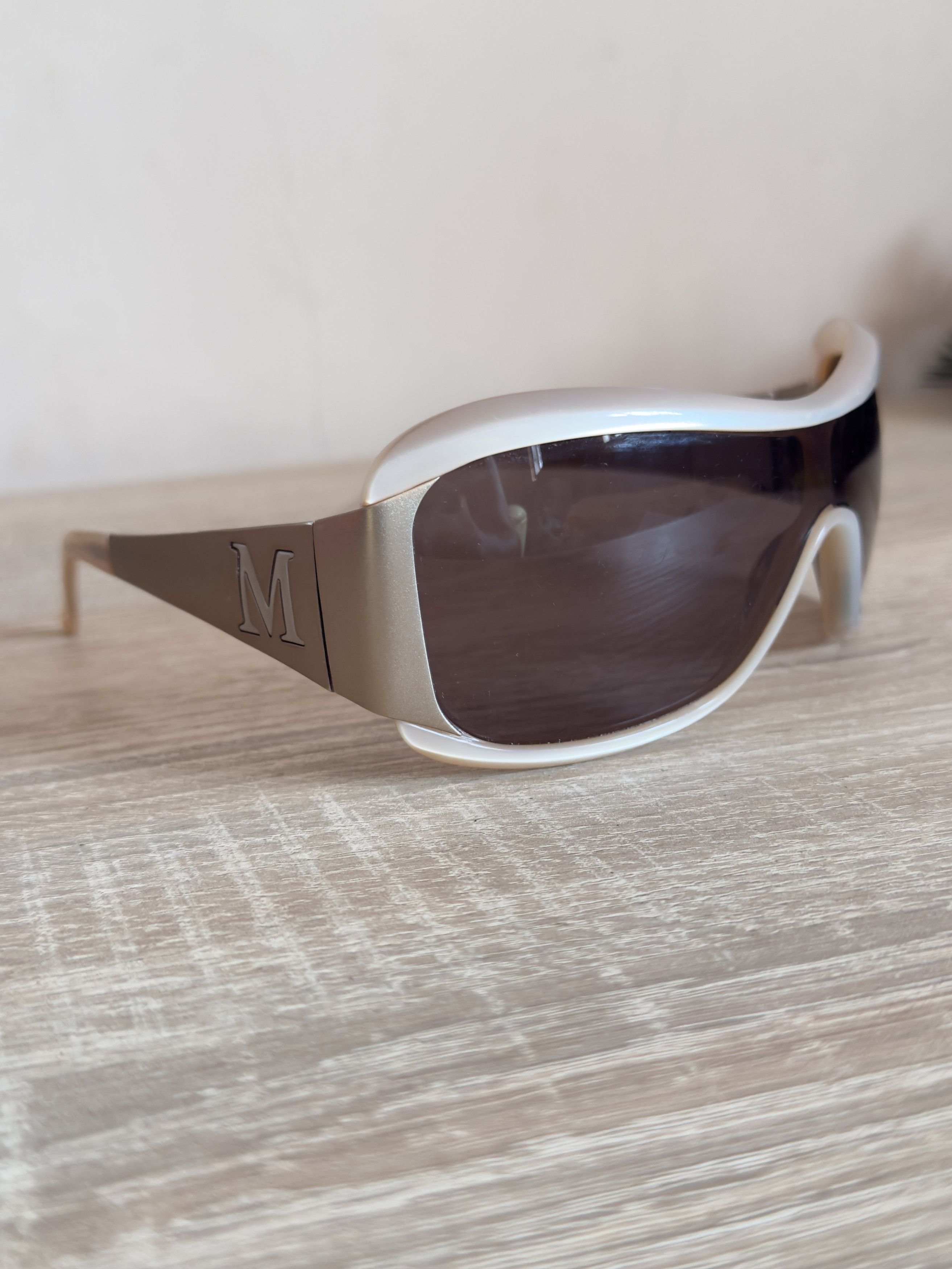 Max Mara Maxmara sunglasses mask ski M cream color Size ONE SIZE - 7 Thumbnail