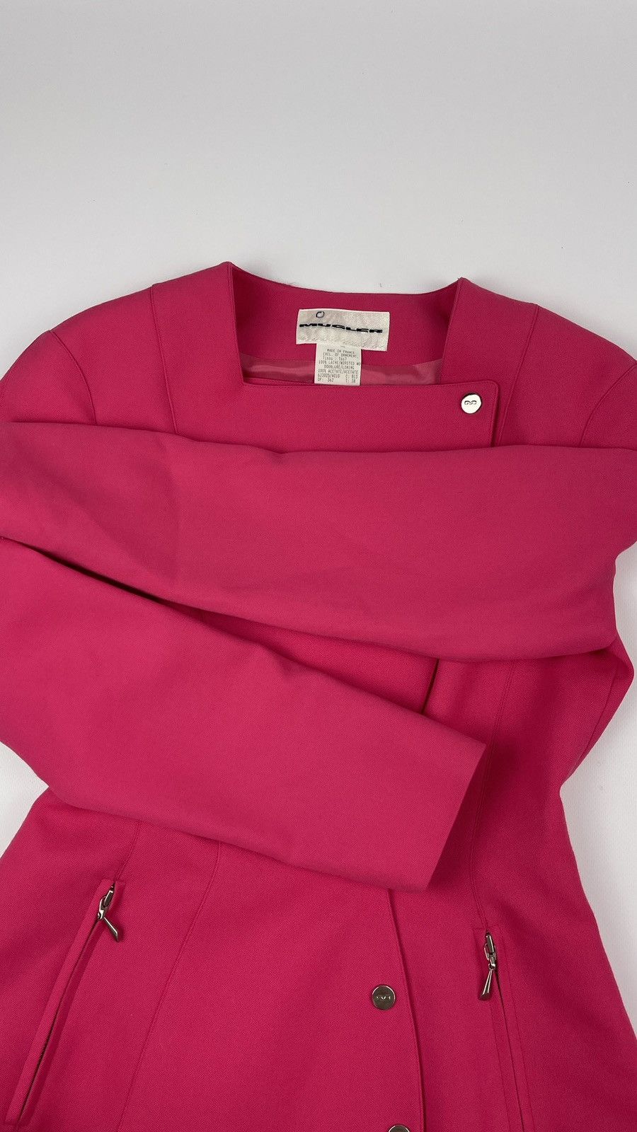 Thierry Mugler Vintage Iconic Thierry Mugler Pink Skirt Suit Size M / US 6-8 / IT 42-44 - 23 Thumbnail