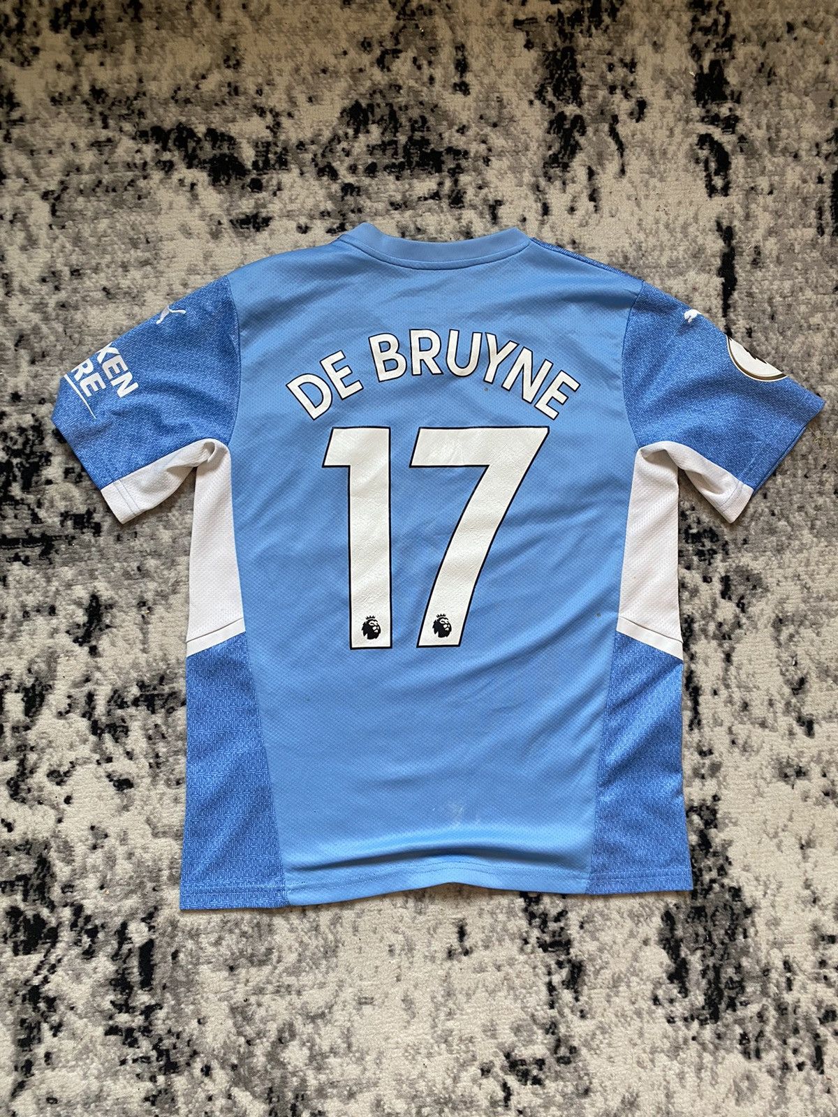 Puma × Vintage Manchester City De Bruyne Jersey Puma Blockcore First Kit Size US S / EU 44-46 / 1 - 1 Thumbnail