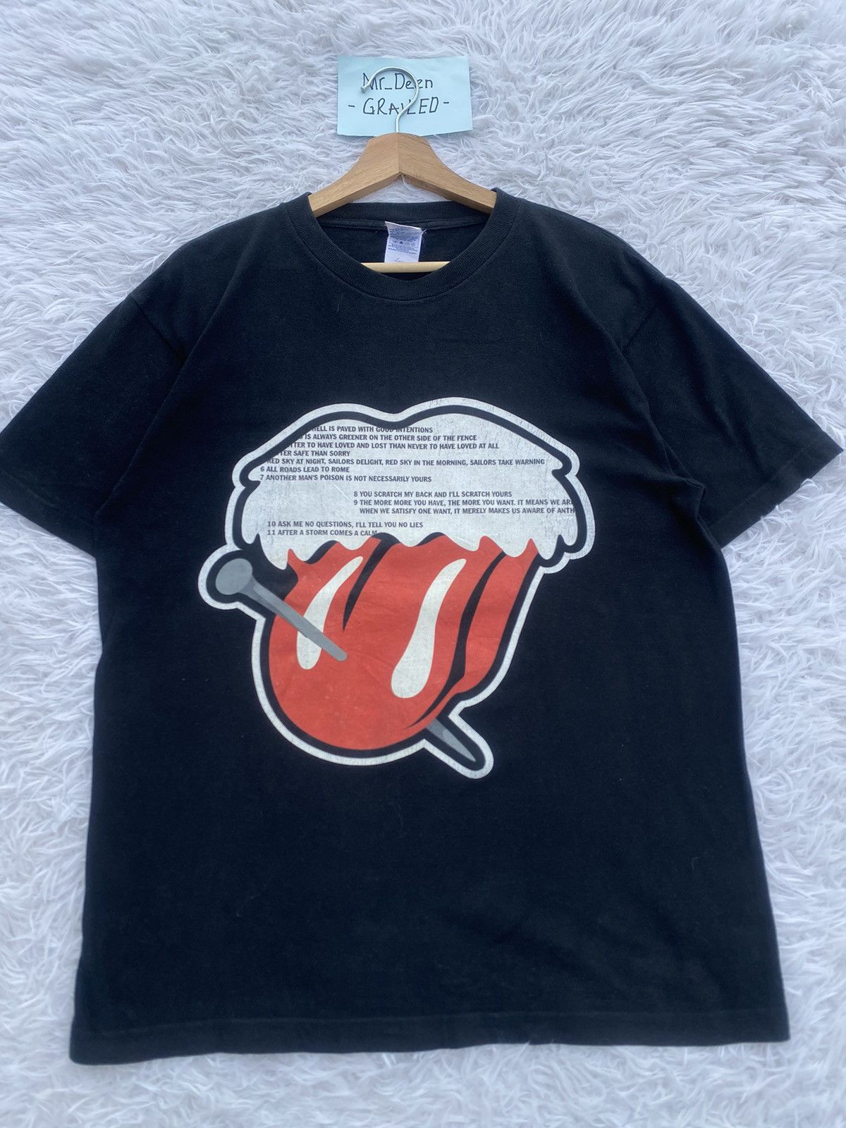 Japanese Brand Rare The Rolling Stones Japanese Brand Number Nine Tshirt Size US L / EU 52-54 / 3 - 4 Thumbnail