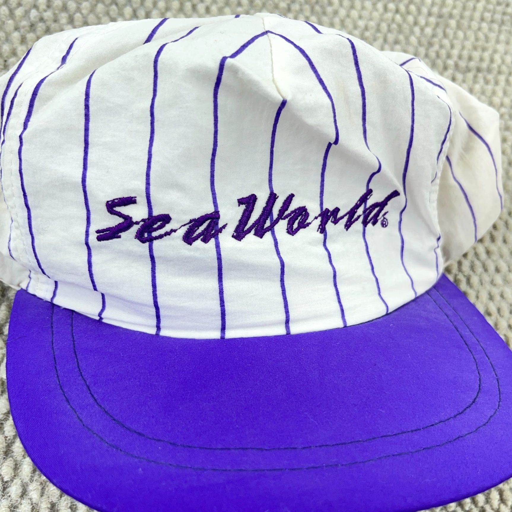 Vintage VINTAGE Sea World Snapback Hat Cap Adjustable Cotton Nylon 90s Y2K Beach Casual Mens Size ONE SIZE - 2 Thumbnail