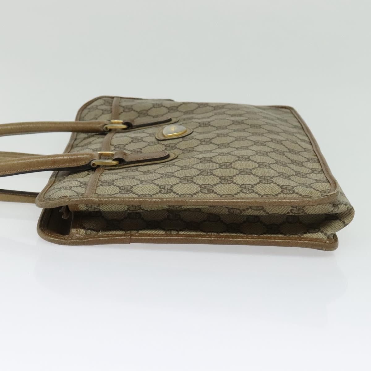 Gucci GUCCI GG Supreme Hand Bag Pvc Vintage Beige Gold Size ONE SIZE - 4 Thumbnail