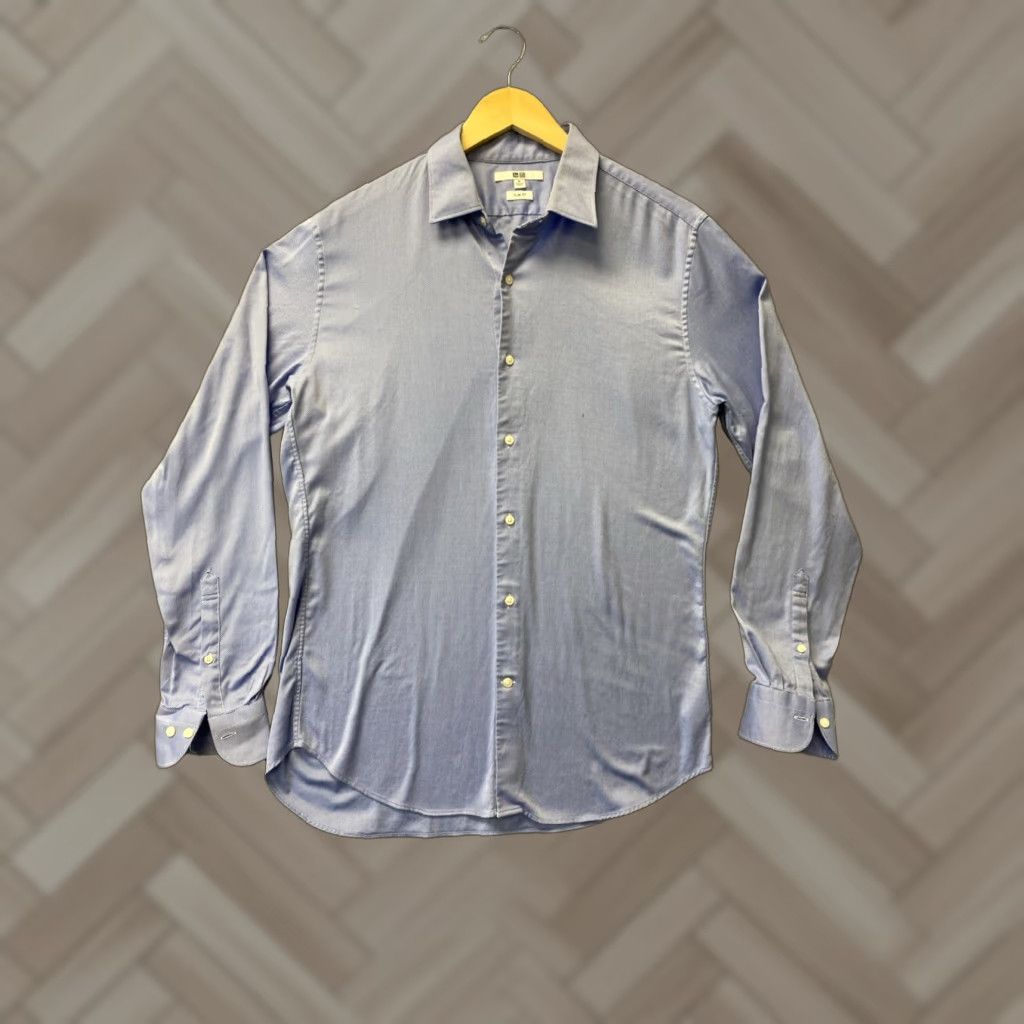 Uniqlo Uniqlo Jil Sander/J+ Blue Flannel Button Jacket M Slim Minimalist Mens Size US M / EU 48-50 / 2 - 1 Thumbnail