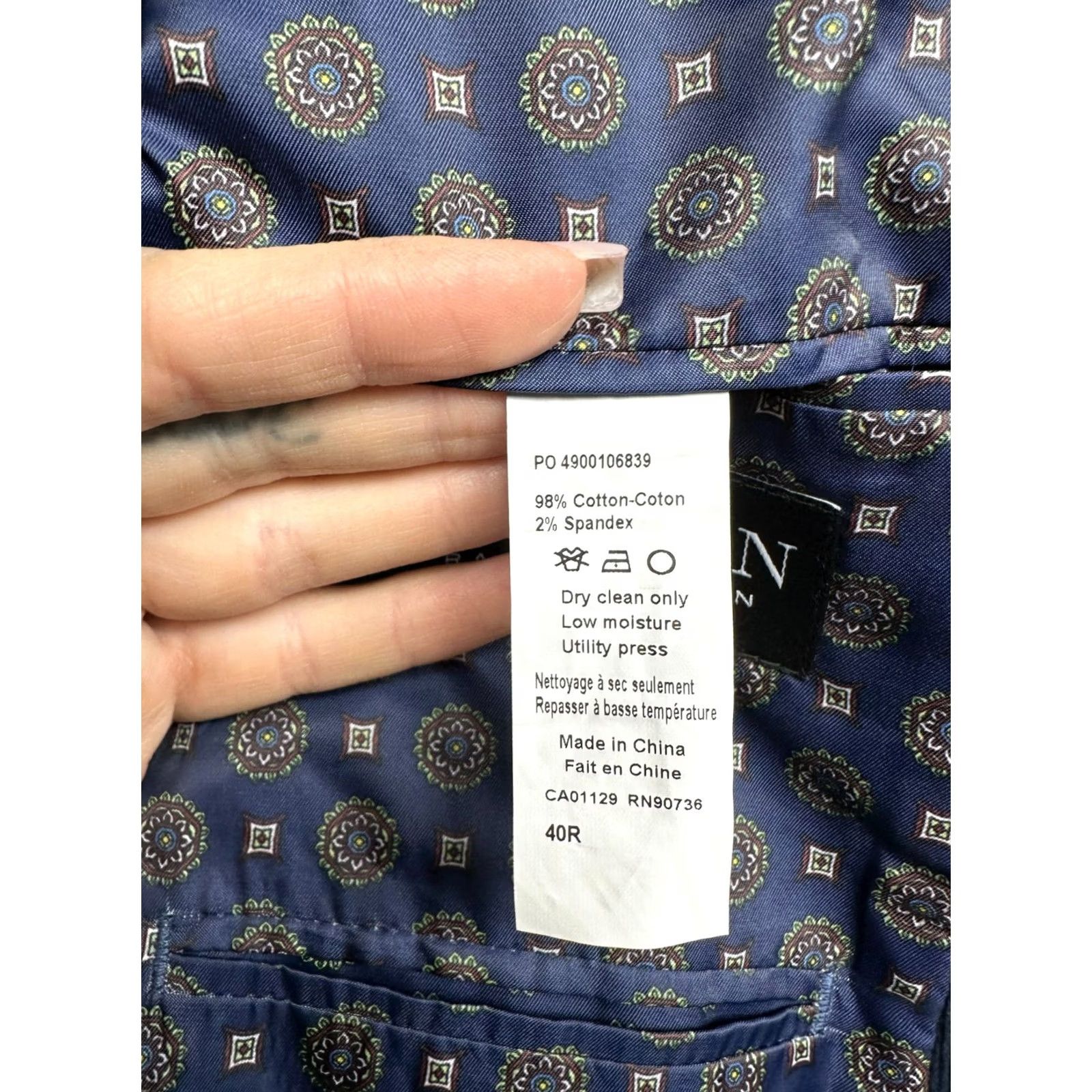 Ralph Lauren Ralph Lauren Black Label Mens Corduroy Blazer Jacket 50R M Blue - Blazer Mens 50R Corduroy Vintage? No Size 50R - 5 Thumbnail