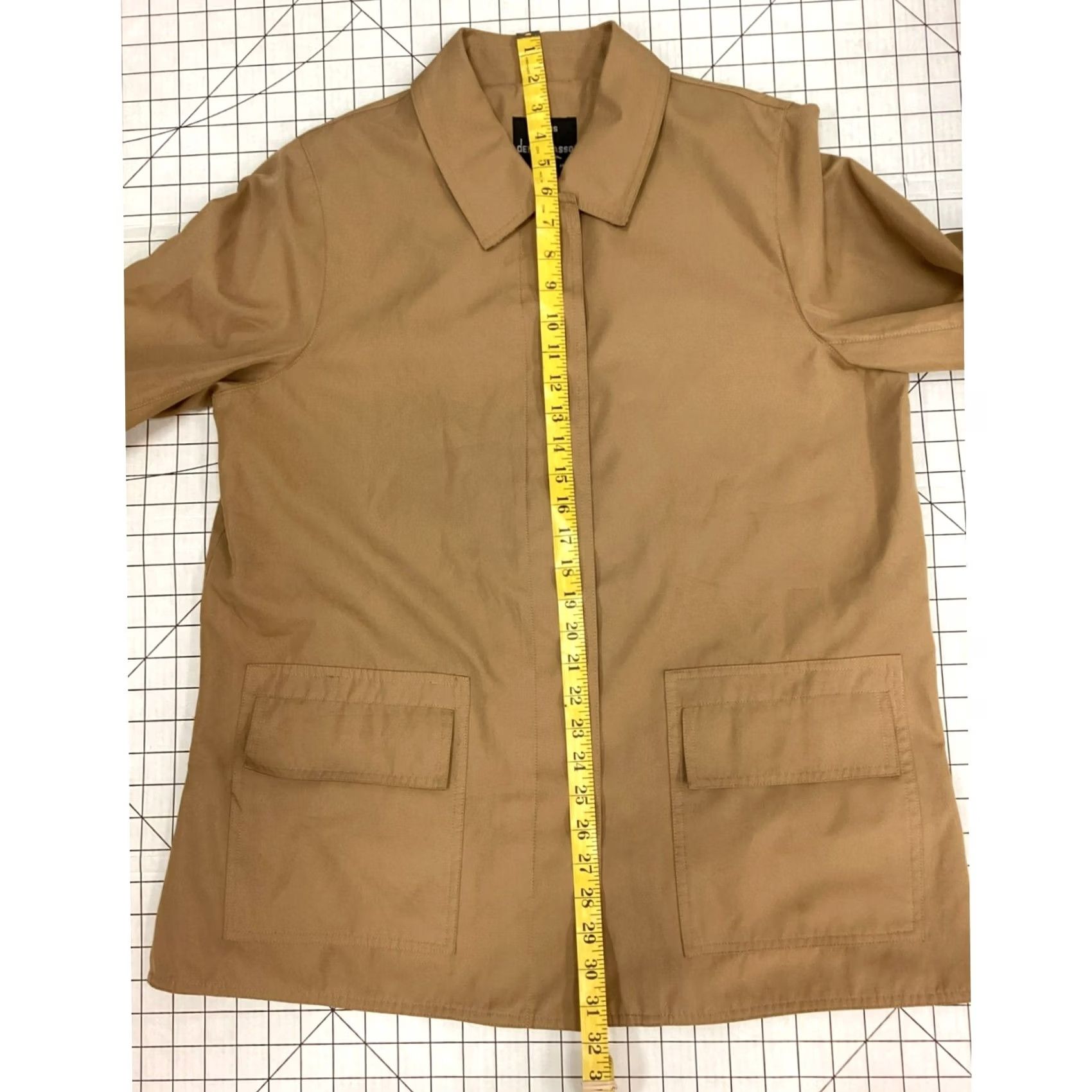 Vintage VINTAGE Dennis Basso Coat Womens Medium Light Brown Polyester Basic Jacket Animal Print Interior Mens? Size M / US 6-8 / IT 42-44 - 6 Thumbnail