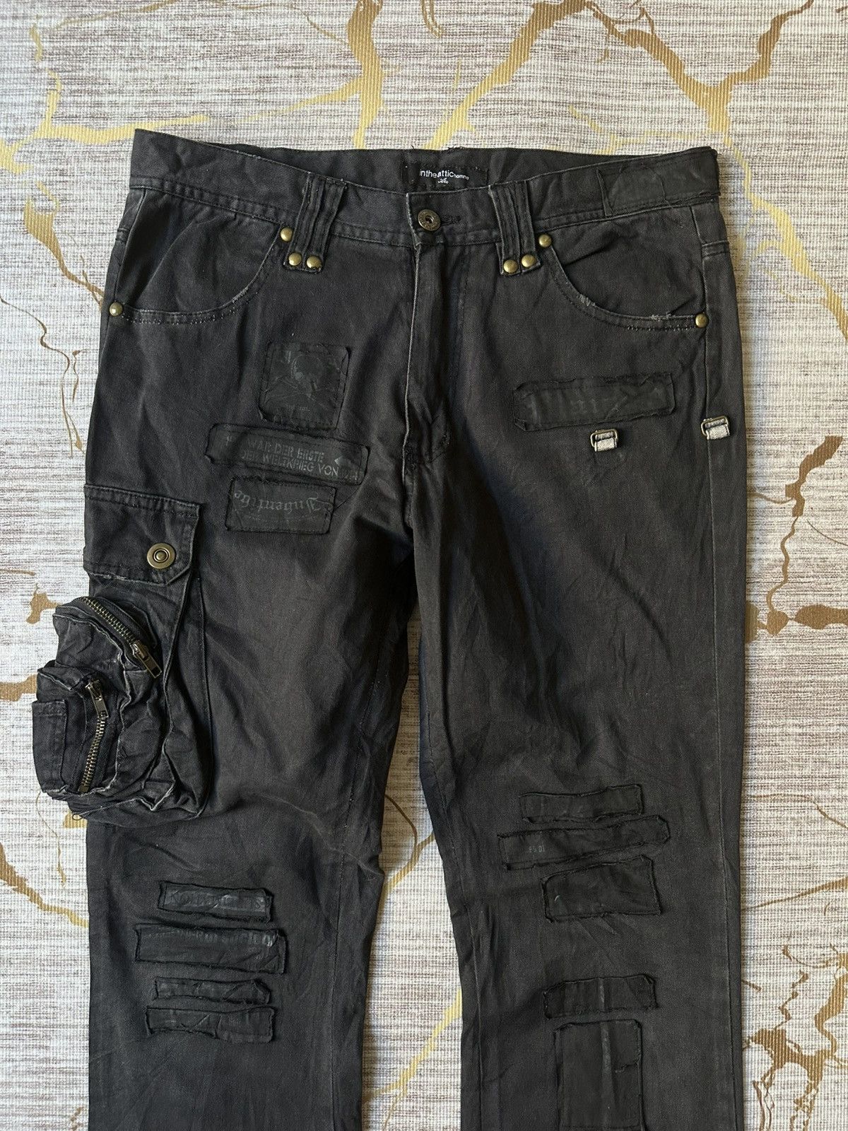 In The Attic FLARE In The Attic Poem Patchwork Pocket Pant Size US 32 / EU 48 - 6 Thumbnail