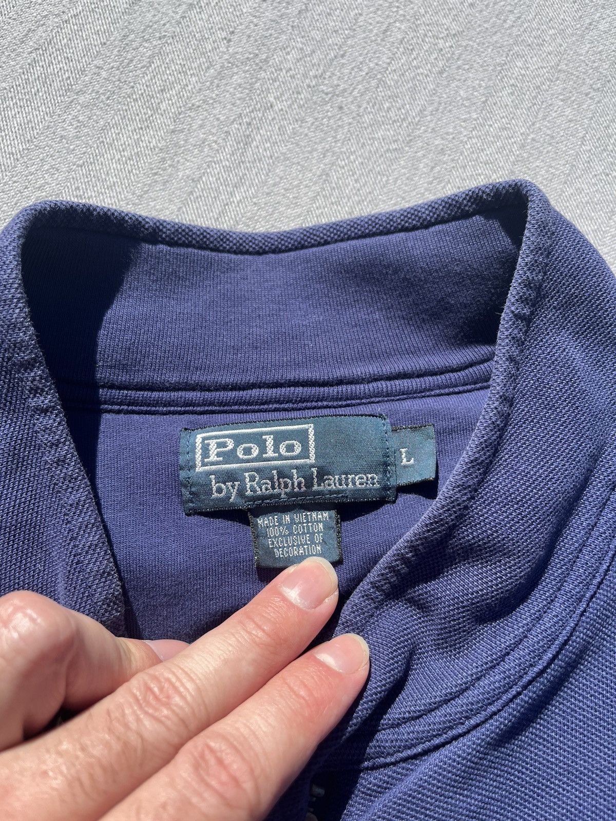 Polo Ralph Lauren Vintage 90s Polo By Ralph Lauren Blue Zip Jacket Sport Vtg Size US L / EU 52-54 / 3 - 7 Thumbnail