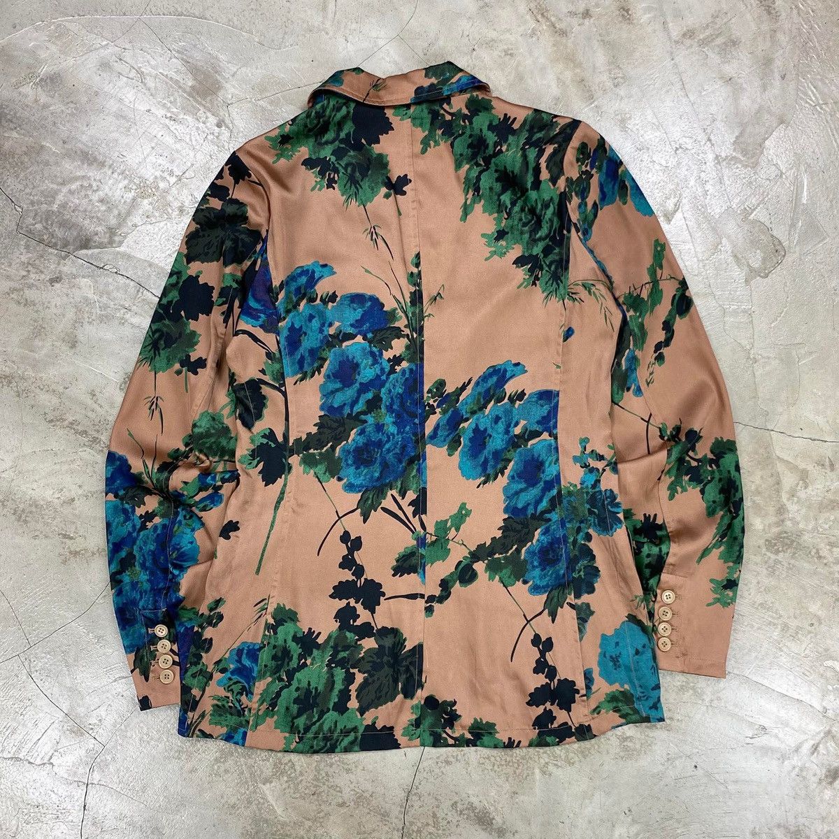 Dries Van Noten FW2019 Floral Viscose Blazer Size 38S - 9 Thumbnail