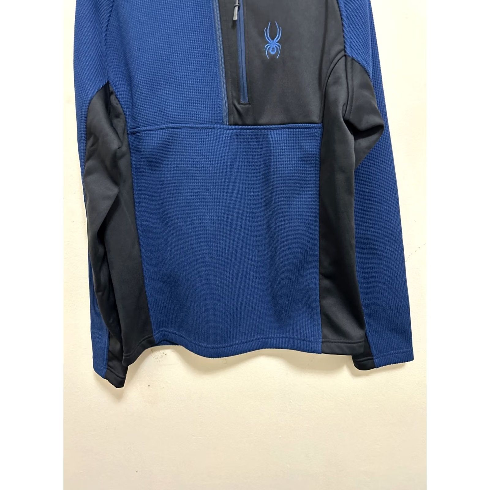 Spyder Spyder Pullover Mens Medium Blue Black 1/2 Zip Sweater Knit Jacket Sweatshirt Regular Fit Size US M / EU 48-50 / 2 - 3 Thumbnail