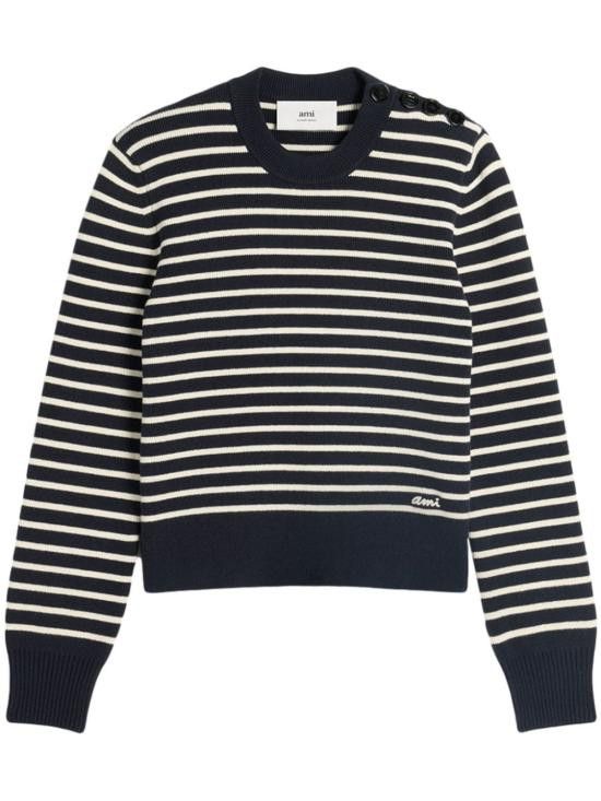 AMI AMI Men Sweater HKS039 KN00614023 Blue Size US L / EU 52-54 / 3 - 1 Thumbnail