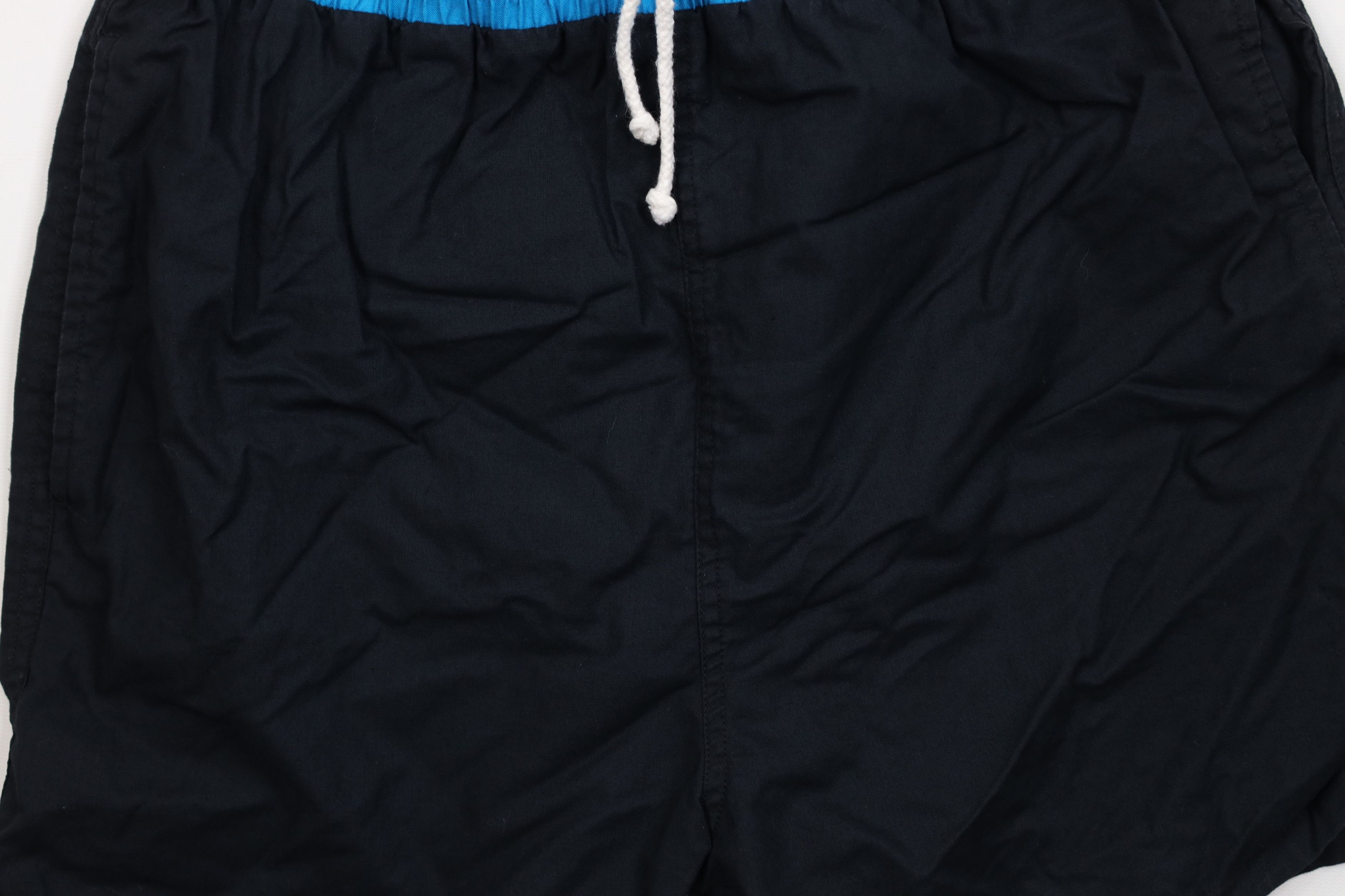 Vintage Vintage 90s Streetwear Above Knee Lined Shorts Black Cotton Size US 32 / EU 48 - 3 Thumbnail