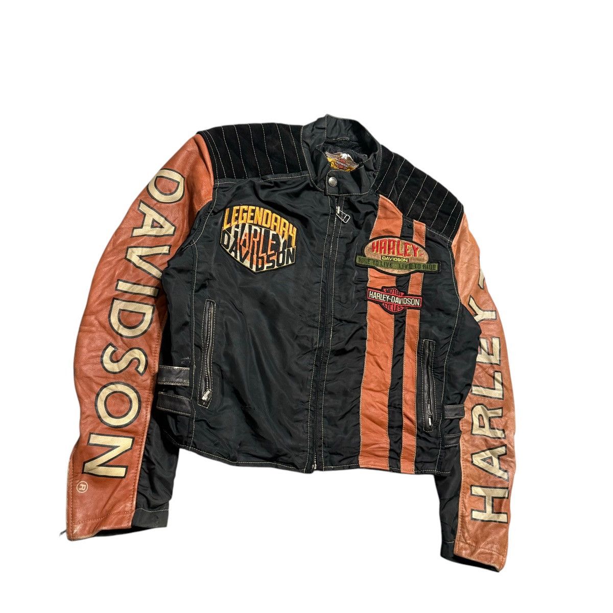 Harley Davidson Harley Davidson Motorcycle Riding Leather Jacket Size US M / EU 48-50 / 2 - 2 Thumbnail
