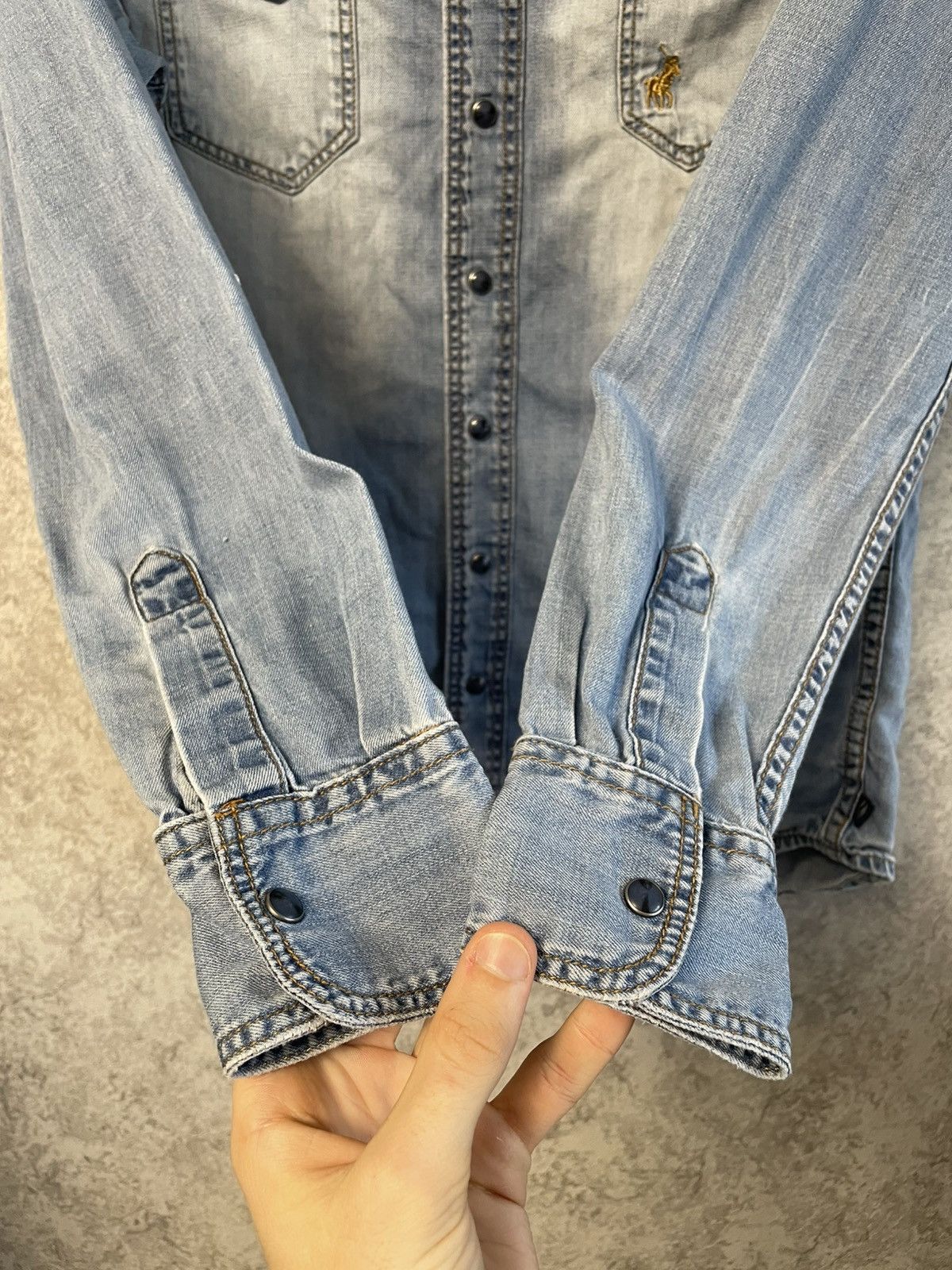 Polo Ralph Lauren Vintage Polo Ralph Lauren Jeans Denim Long Sleeve Shirt Size US S / EU 44-46 / 1 - 14 Thumbnail