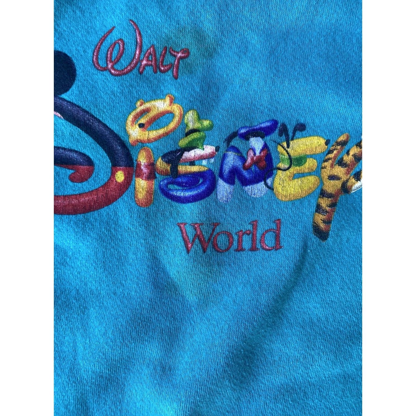 Disney VINTAGE Walt Disney World Characters Spell Out Crewneck Sweatshirt Size US S / EU 44-46 / 1 - 4 Thumbnail
