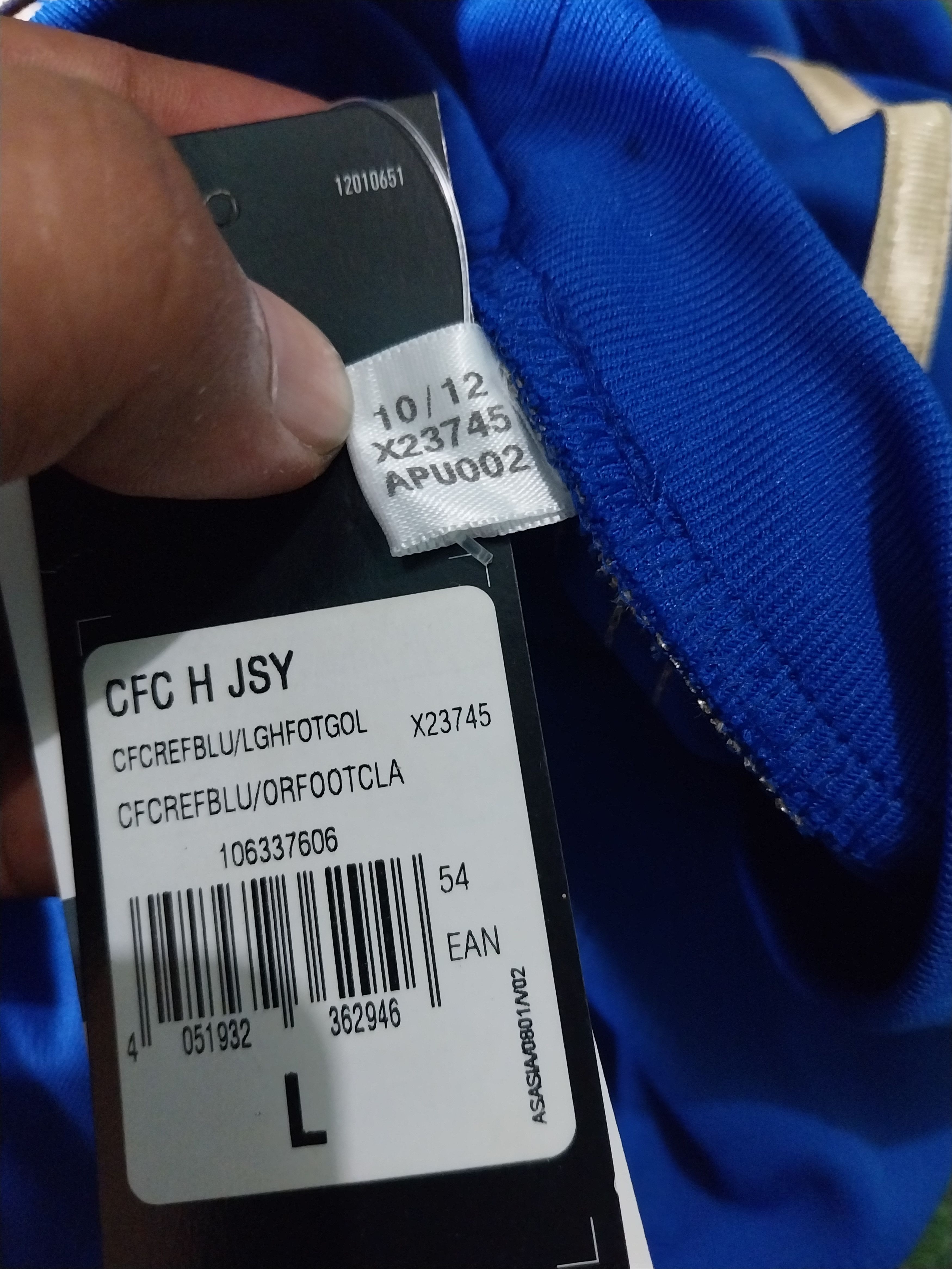 Adidas Chelsea home 2012/2013 eden hazard jersey football Size US L / EU 52-54 / 3 - 9 Thumbnail
