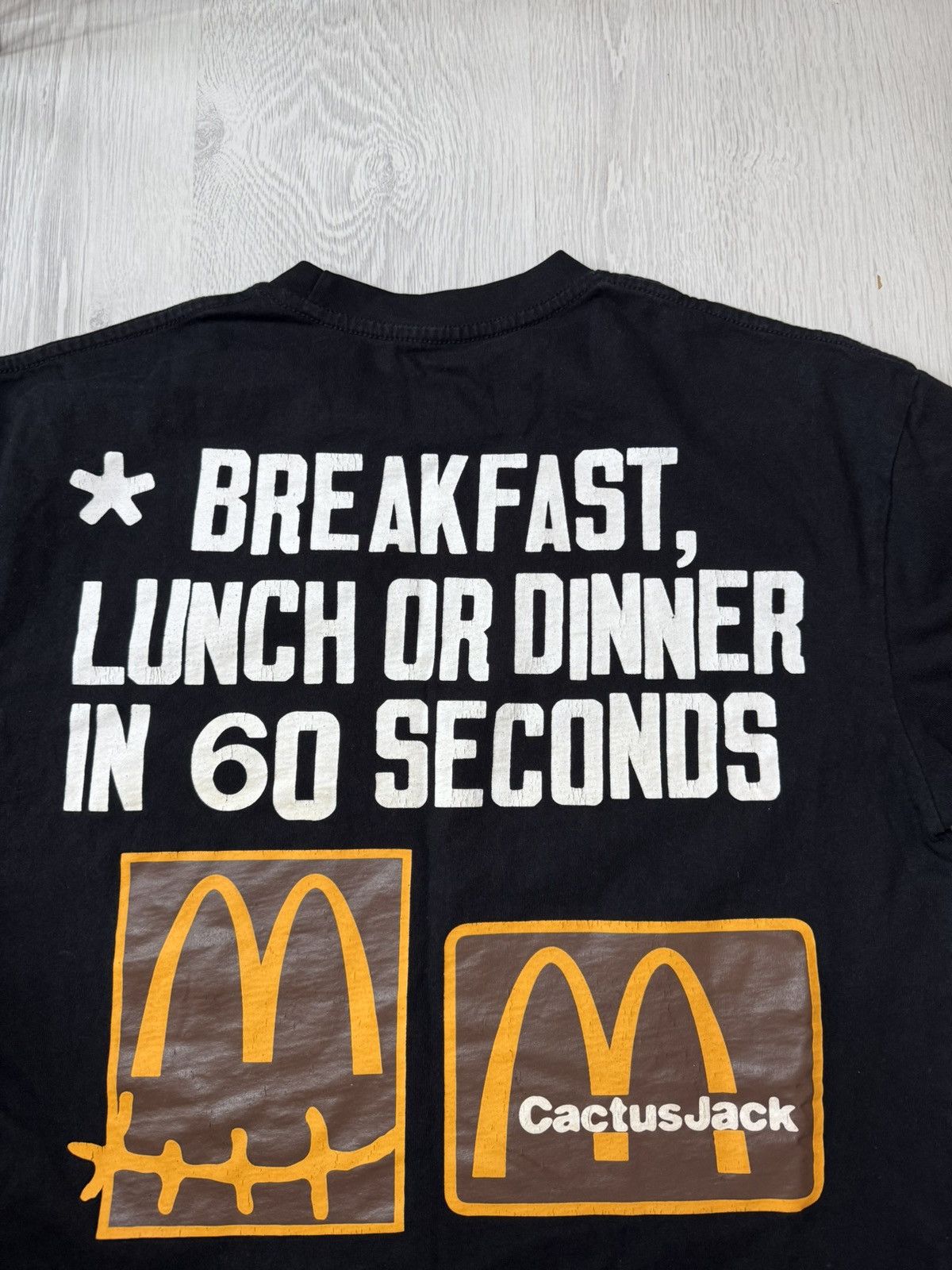 Cactus Plant Flea Market × Travis Scott DS CPFM 4 CJ 60 Seconds McDonalds Tee Shirt Size US M / EU 48-50 / 2 - 4 Thumbnail