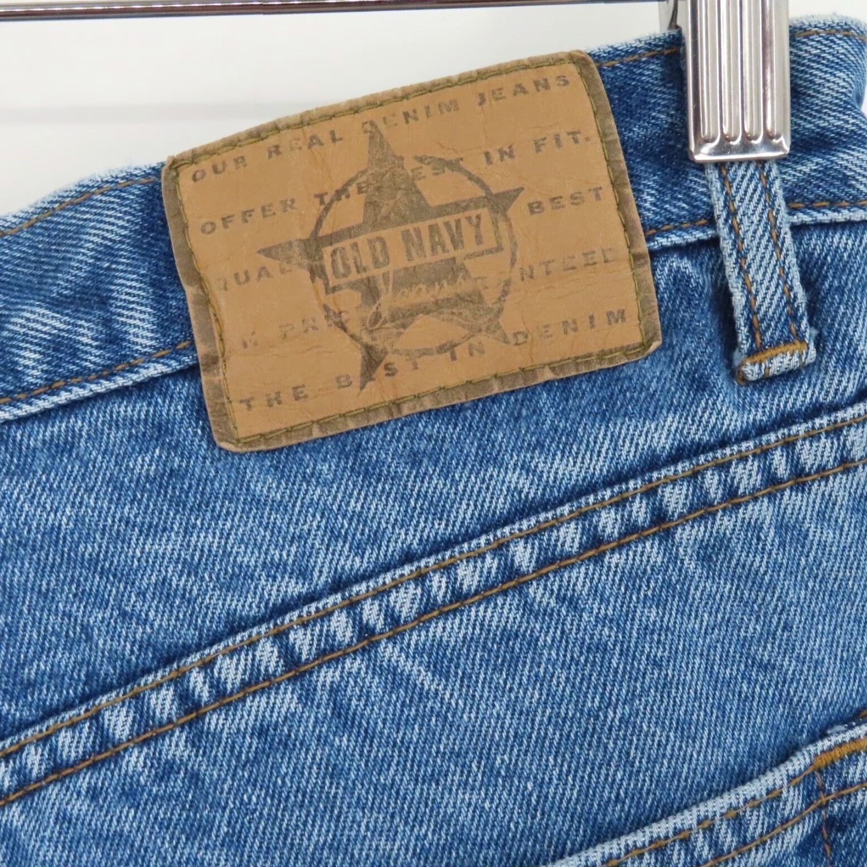 Old Navy VINTAGE Old Navy Jeans Women 12 Relaxed Fit High Rise 5-Pocket Denim Blue 2002 Mom Style Womens Size 34" / US 12 / IT 48 - 7 Thumbnail