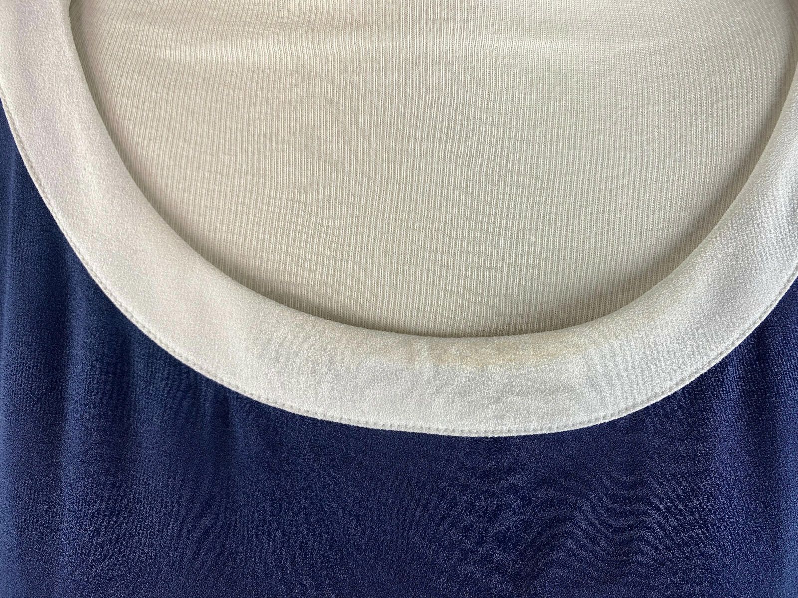 Designer Weekend Max Mara Blue Short Sleeve A-Line Midi Dress Size 14 Size XL / US 12-14 / IT 48-50 - 4 Thumbnail
