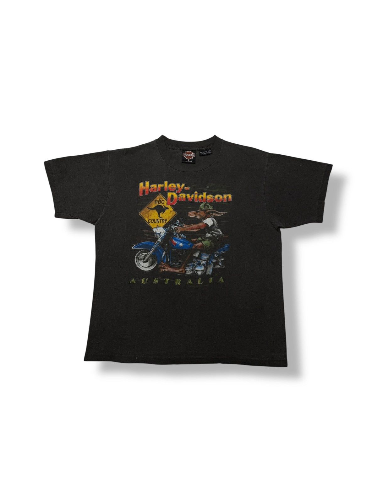 Harley Davidson Vintage 1992 Harley Davidson Australia Tee Shirt Size US L / EU 52-54 / 3 - 1 Thumbnail