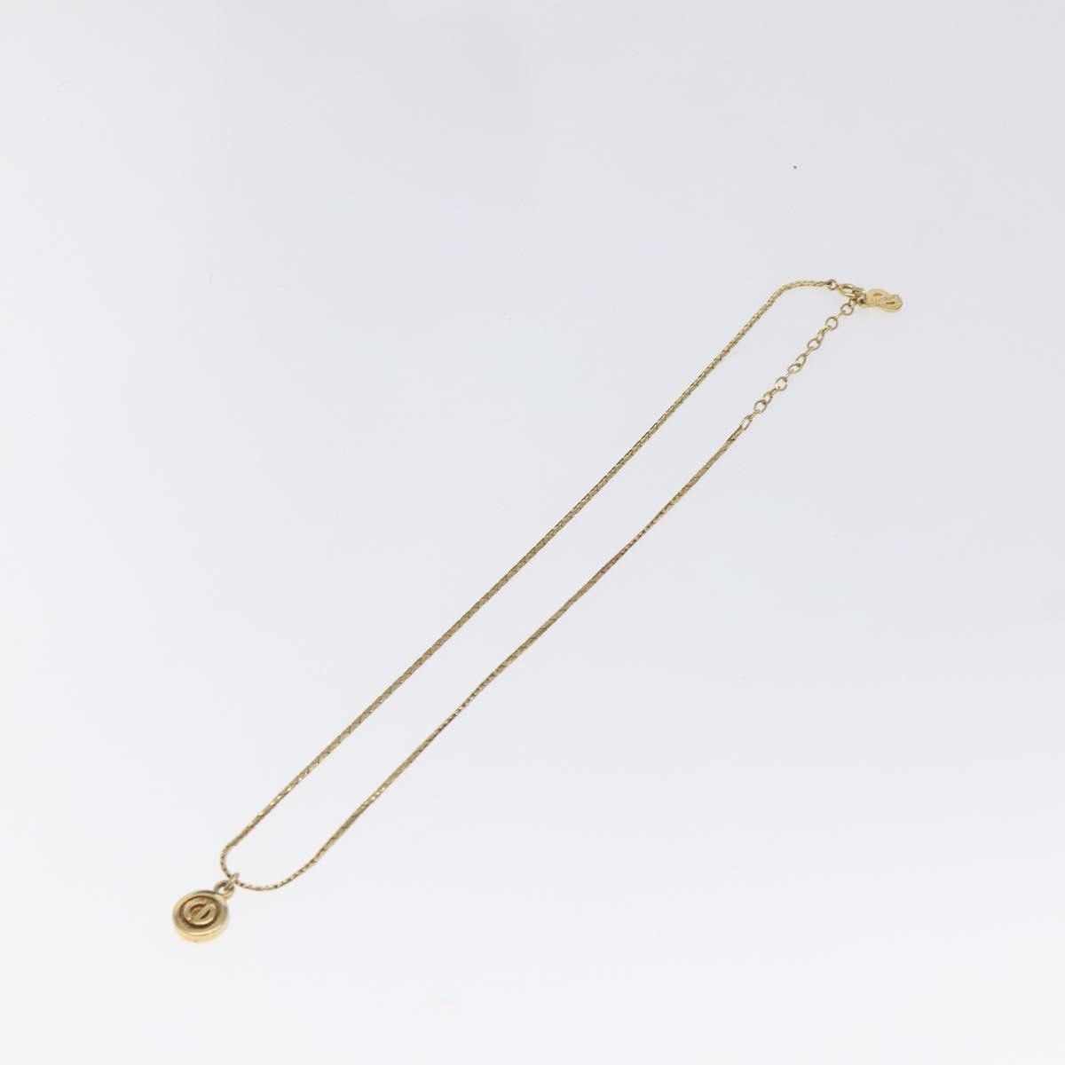 Dior Christian Dior CD Round Pendant Necklace Metal Size ONE SIZE - 1 Thumbnail