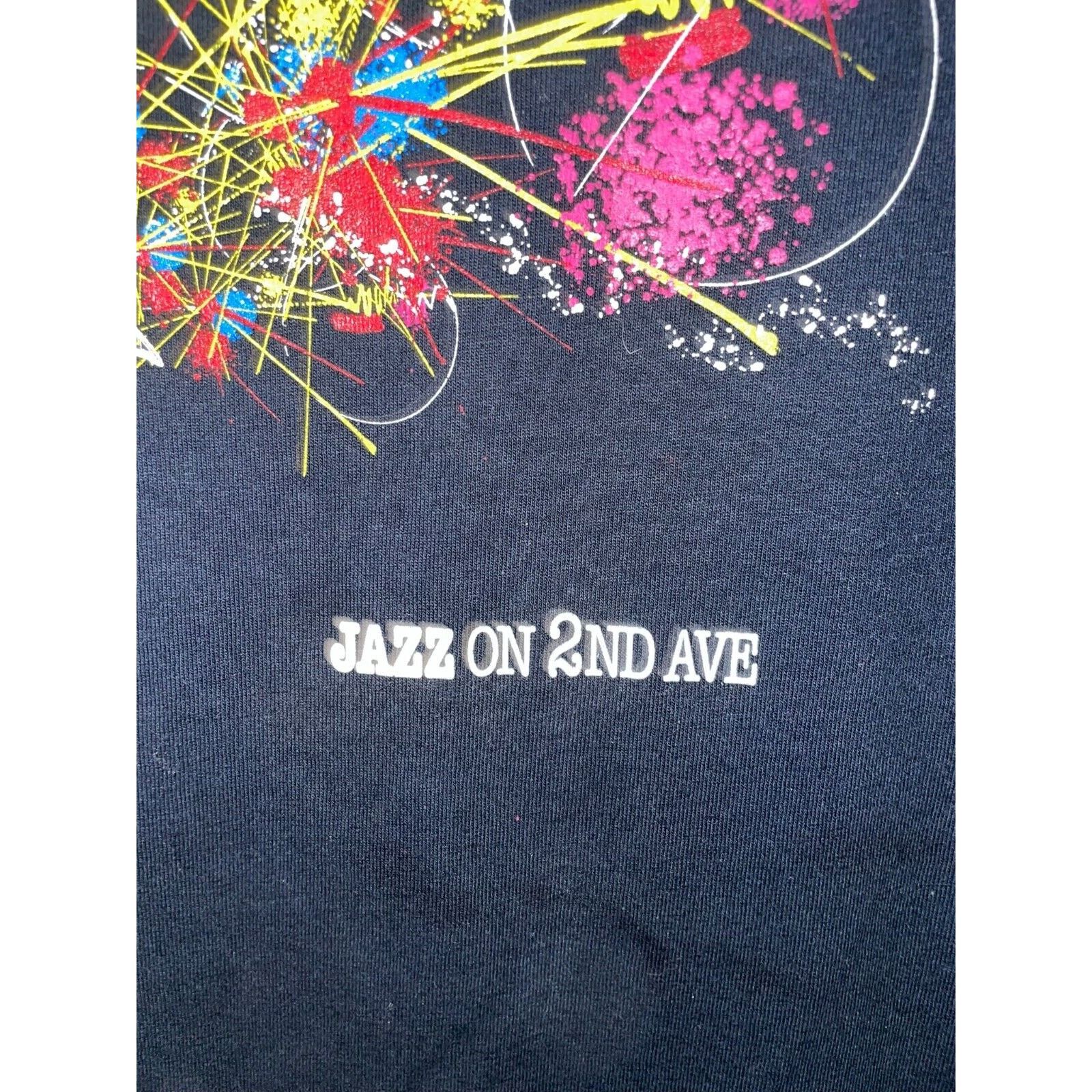 Gildan Jazz Shirt On 2nd Ave Avenue Music Graphic Tee Vintage Large Size US L / EU 52-54 / 3 - 5 Thumbnail