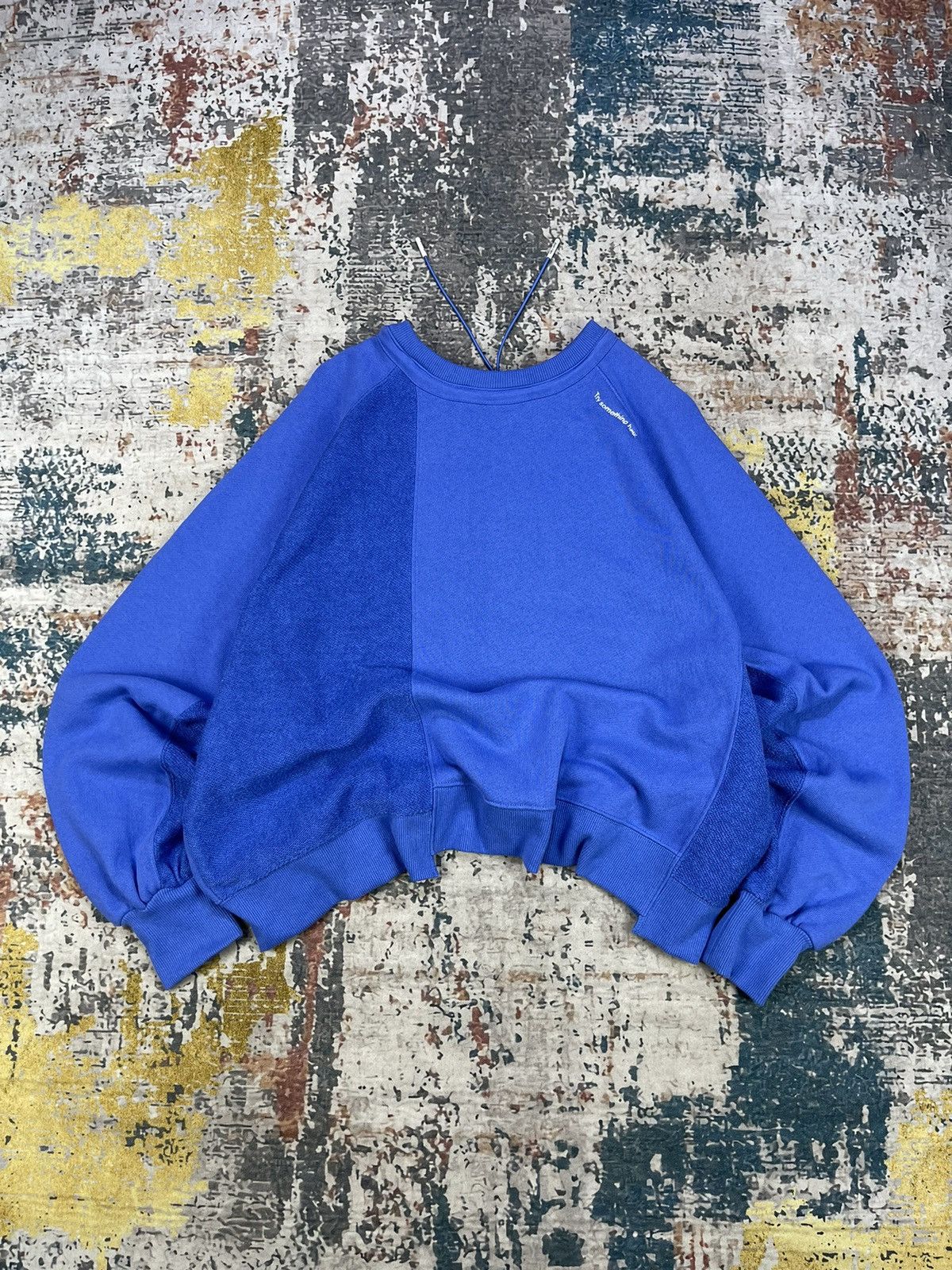 Japanese Brand Niko And 2 Way Patchwork Pull Over Sweatshirt Size ONE SIZE - 1 Thumbnail