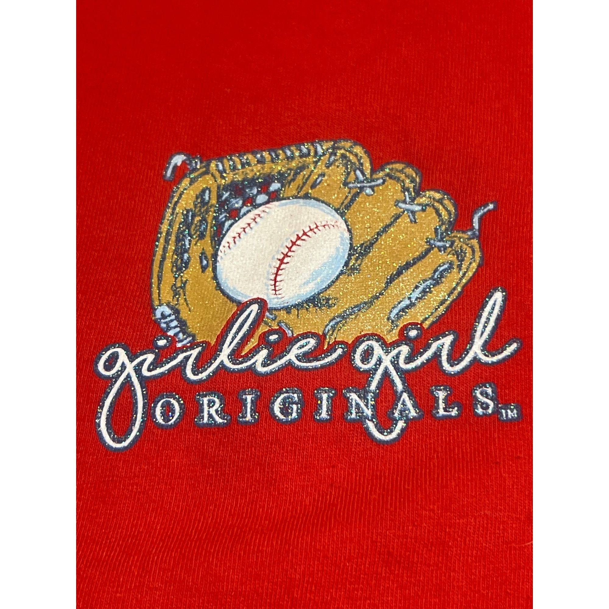 Gildan Girlie Girl Originals Red All You Need Is Love & Baseball Gr Size 3XL / US 20-22 - 5 Thumbnail