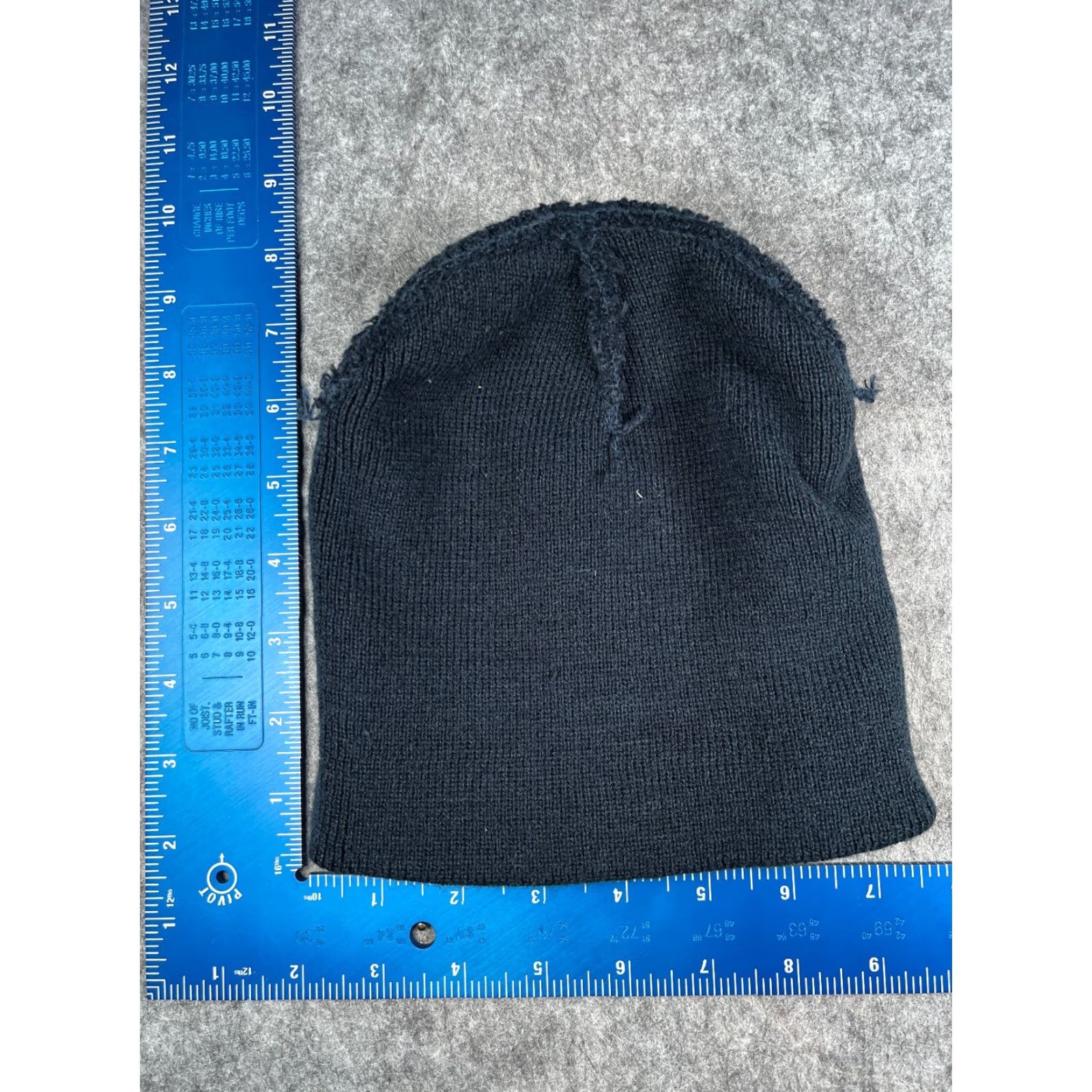 Vintage Sherwin Williams Beanie Toque Adult One Size Blue Knit 100% Acrylic Embroidered Knit Hat Mens Beanie Size ONE SIZE - 5 Thumbnail