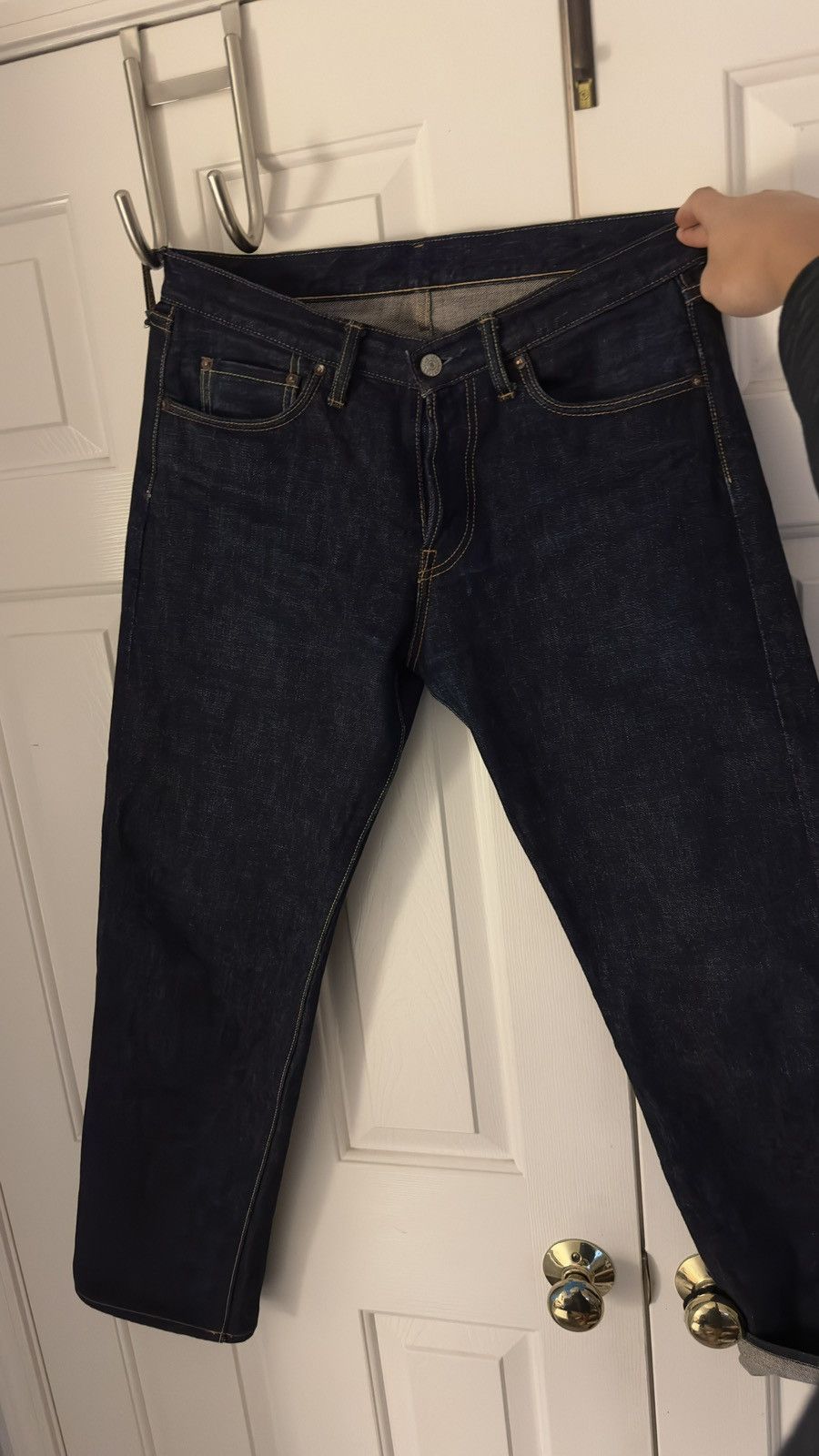 image of UES Clothing Mfg Co x UES Japan Ues Japanese Selvedge Denim—400R Straight in Blue, Men's (Size 33)
