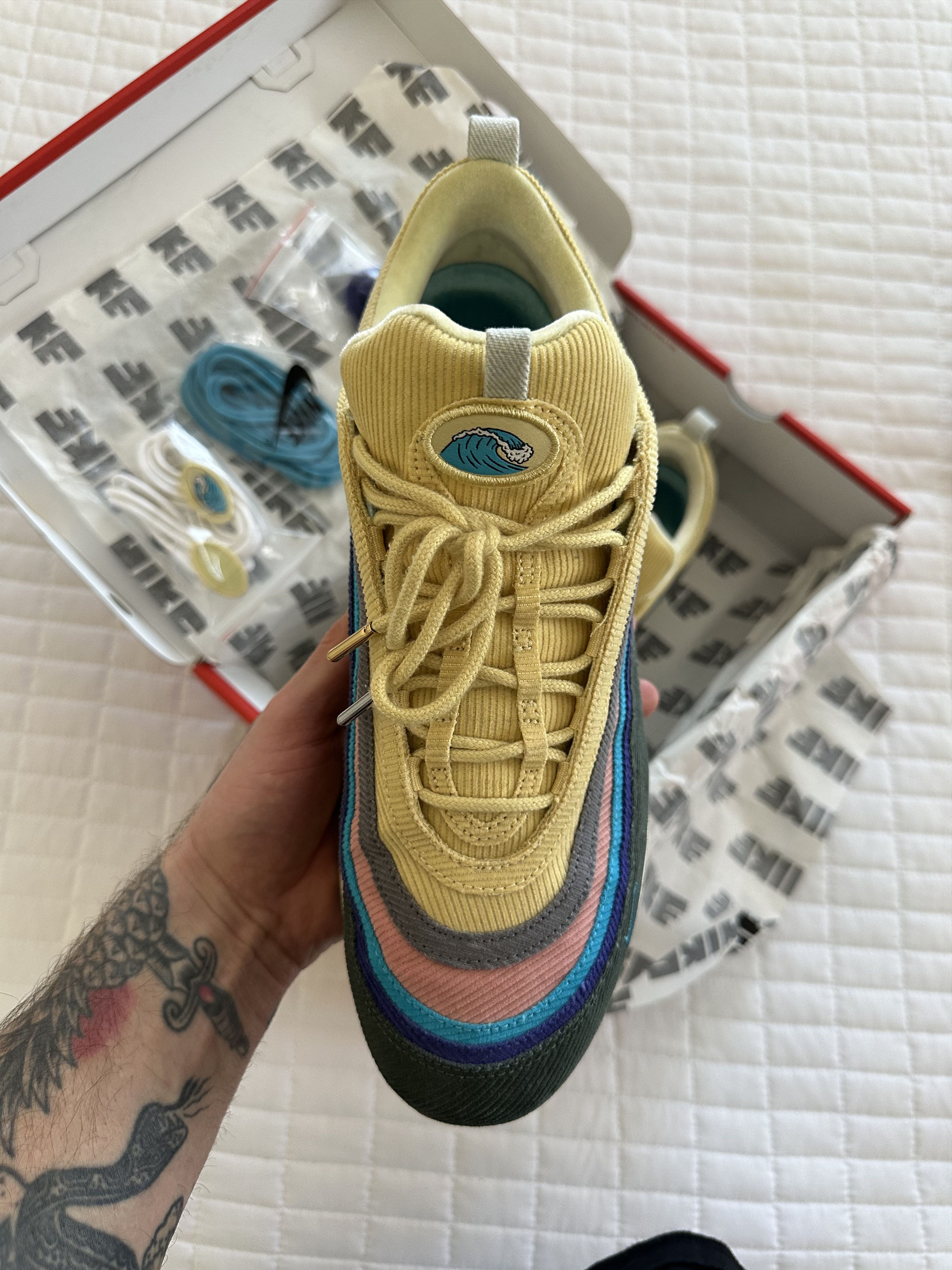 Nike Sean Wotherspoon NIKE AIR MAX 97 Size 11.5 with Box Laces Size US 11.5 / EU 44-45 - 7 Thumbnail