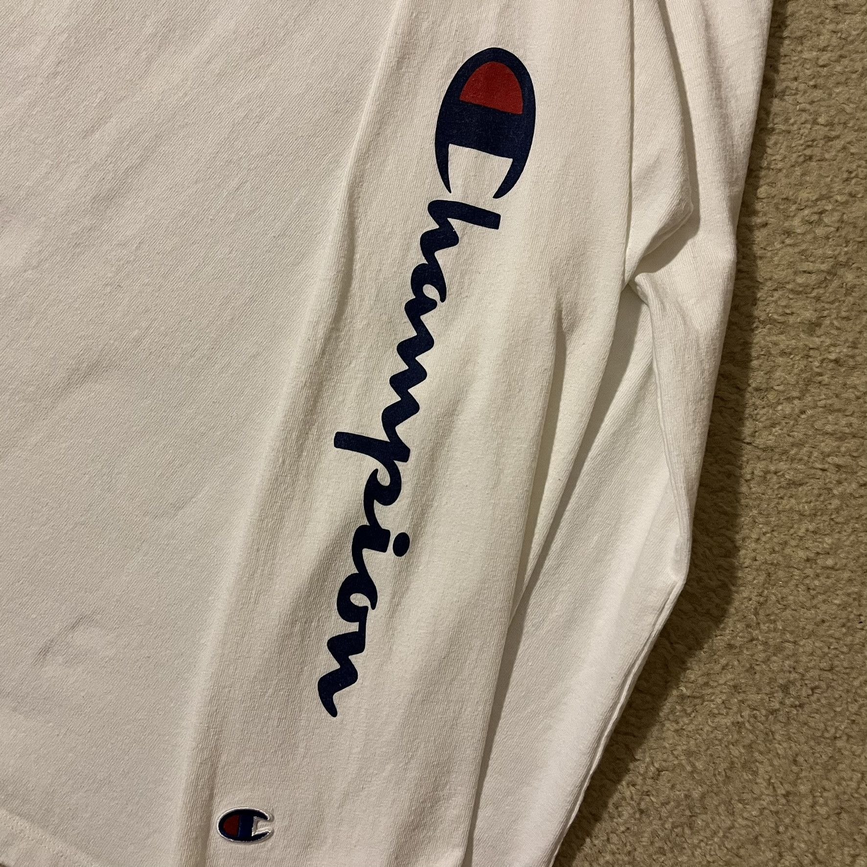 Champion VTG 00s Champion Brand Logo Crewneck Long Sleeve Graphic Tee Size US XL / EU 56 / 4 - 5 Thumbnail