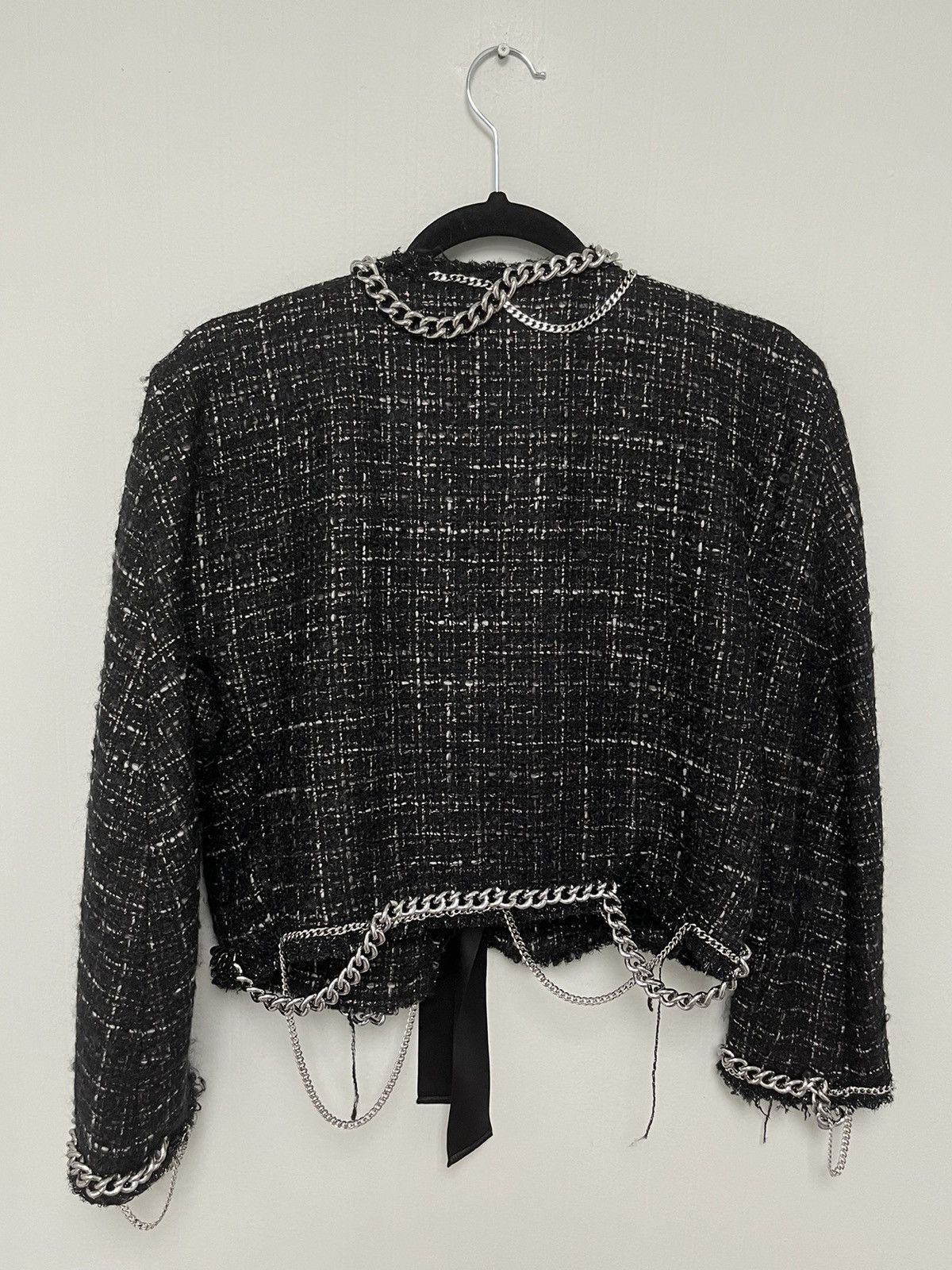 R13 Square Shoulder Tweed Jacket. Medium Size M / US 6-8 / IT 42-44 - 16 Thumbnail